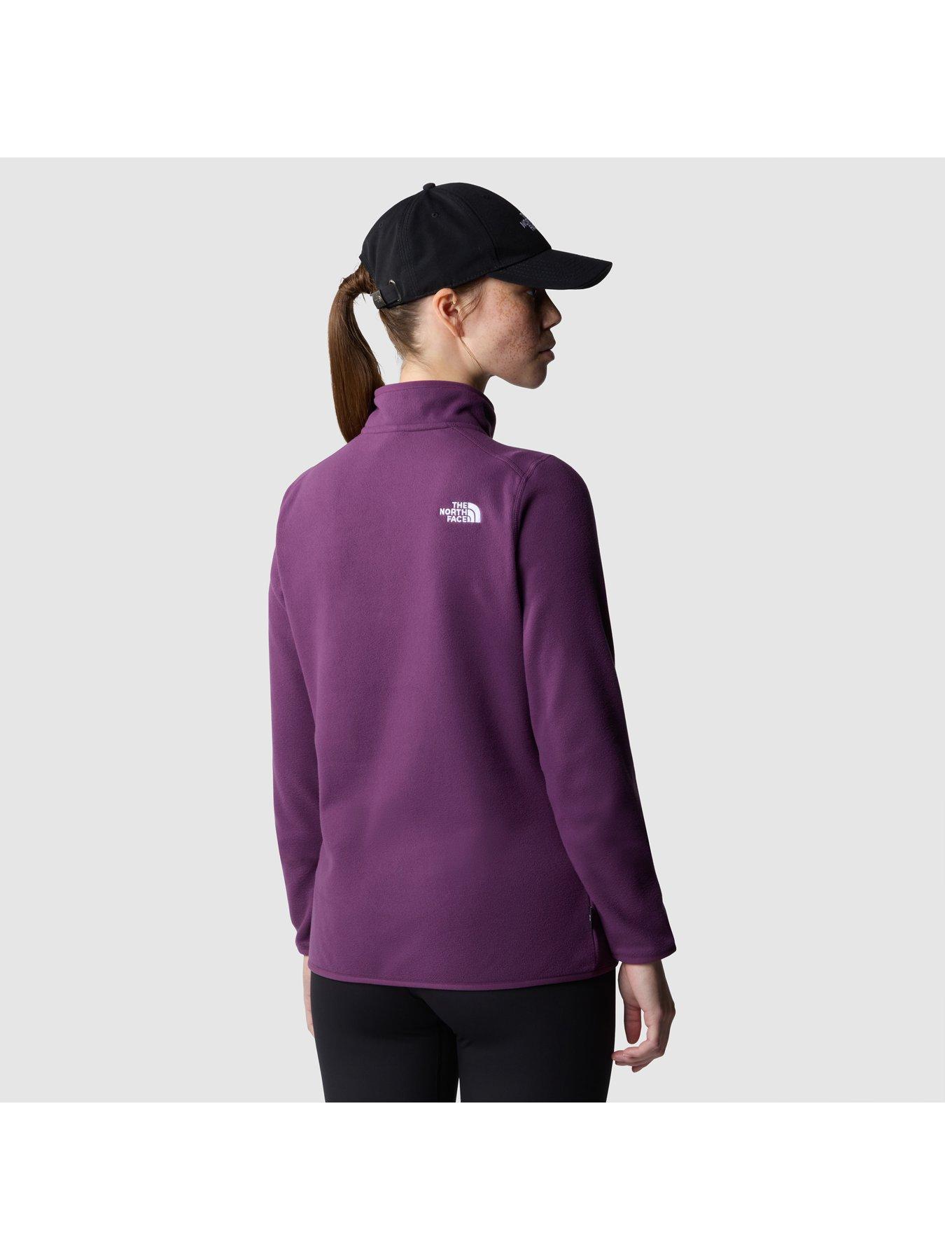 Image 2 of 5 of THE NORTH FACE Women's 100 Glacier 1/4 Zip Top - Purple