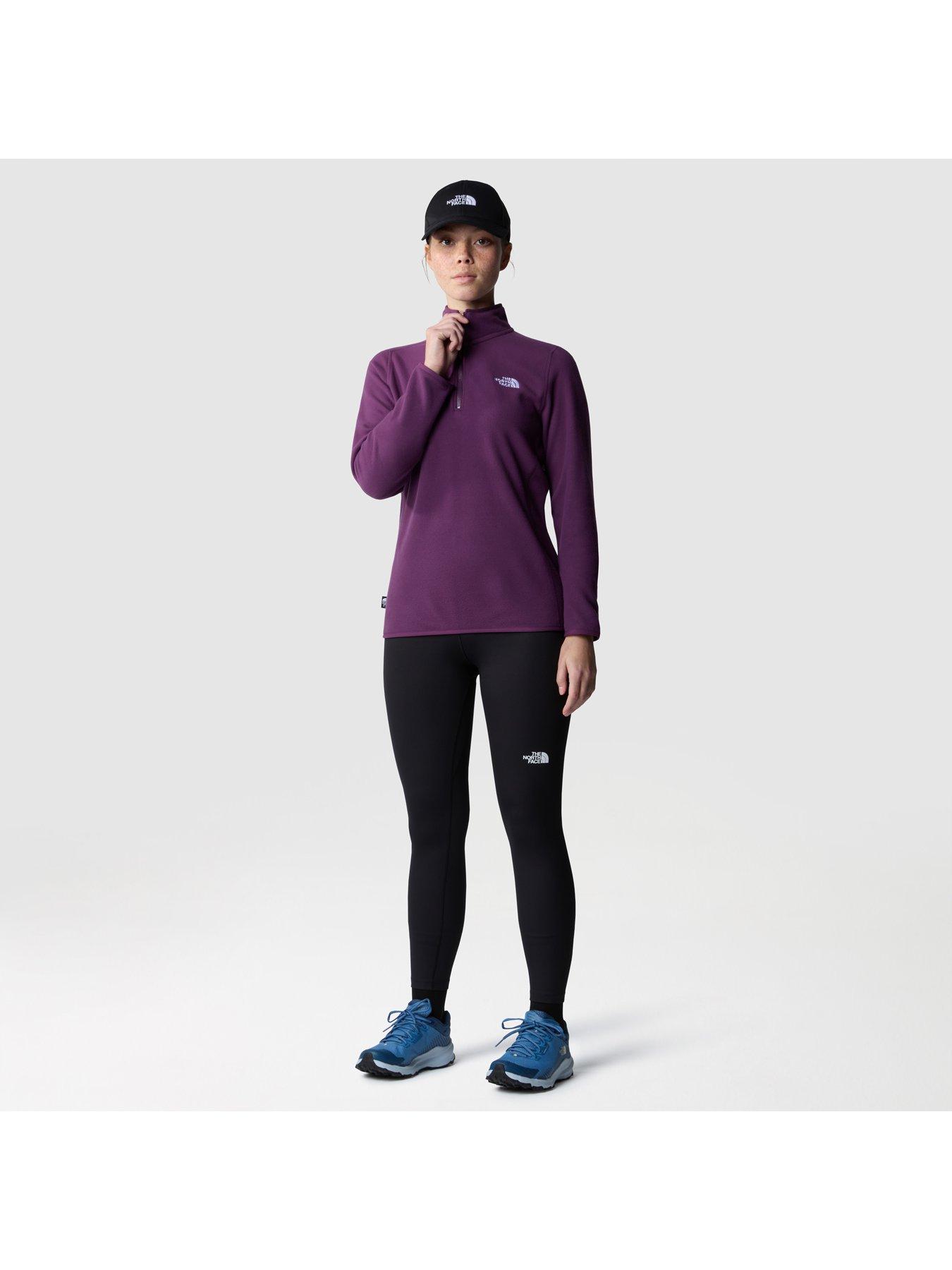Image 3 of 5 of THE NORTH FACE Women's 100 Glacier 1/4 Zip Top - Purple