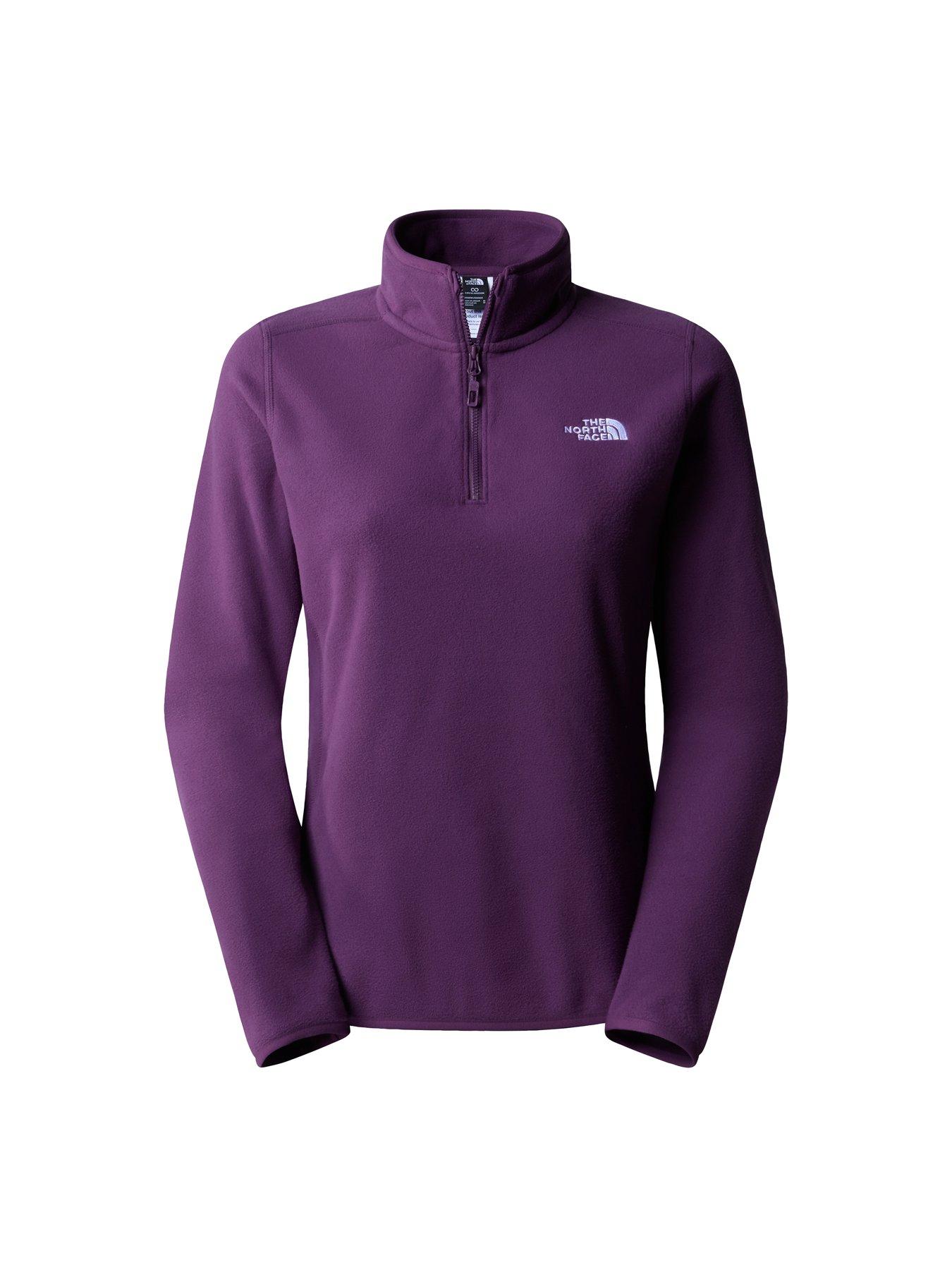 Image 4 of 5 of THE NORTH FACE Women's 100 Glacier 1/4 Zip Top - Purple