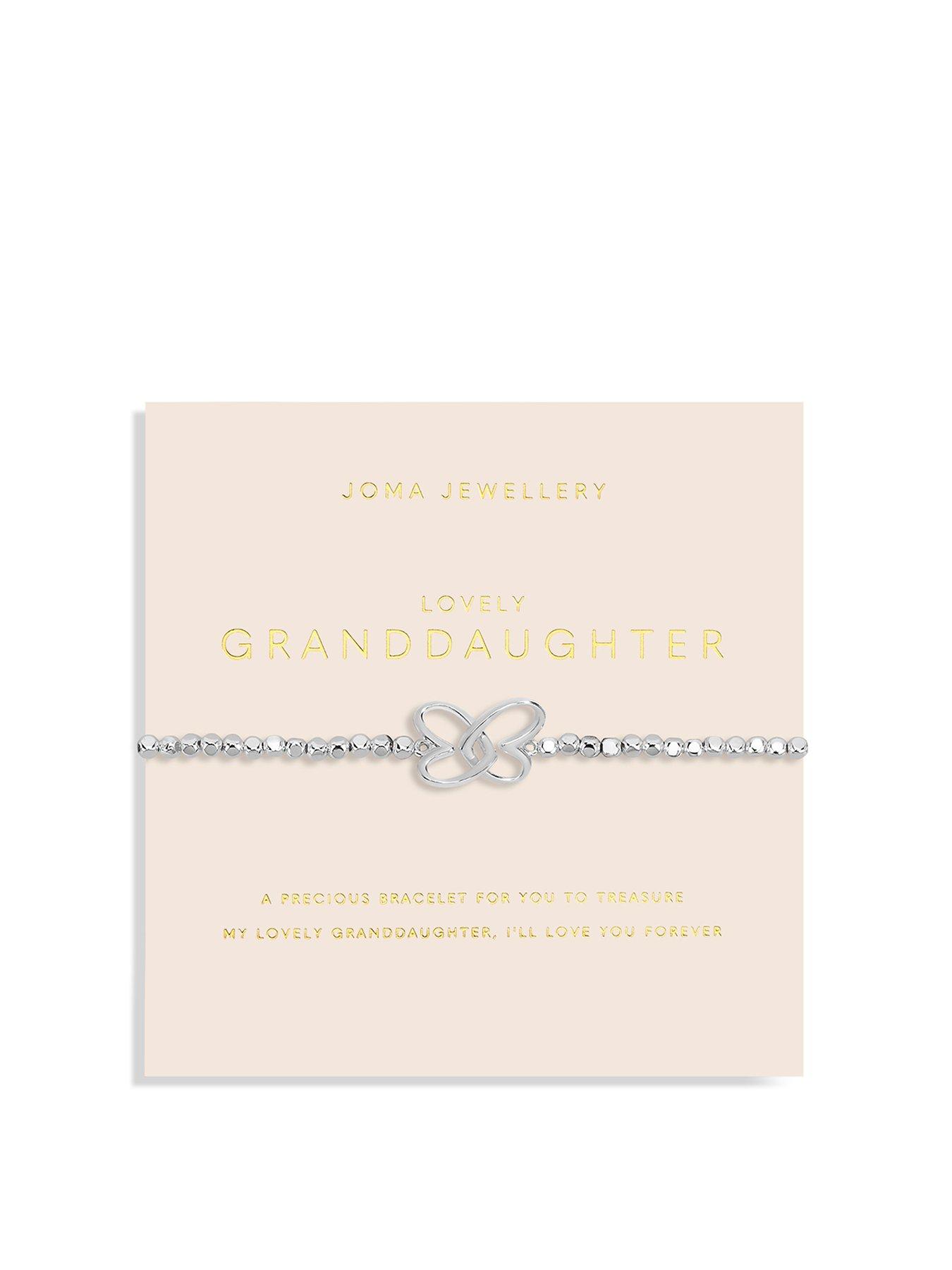 undefined Forever Yours Lovely Granddaughter Bracelet In Silver Plating