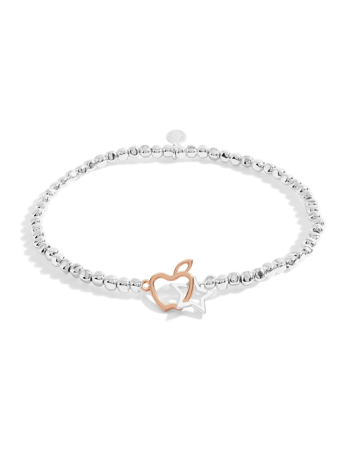 Image 2 of 5 of Joma Jewellery Forever Yours Thank You Teacher Bracelet In Silver And Rose Gold Plating