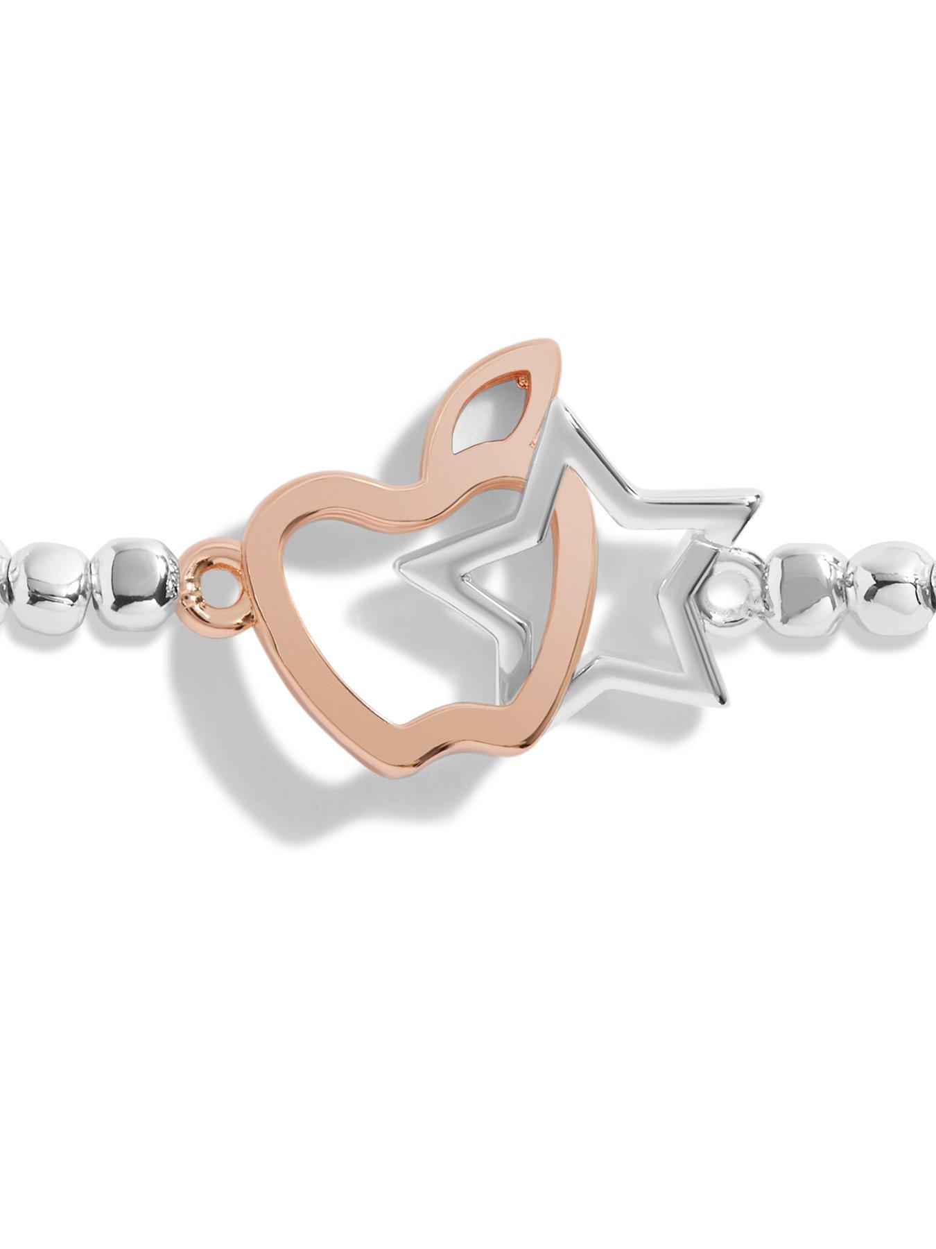 Image 3 of 5 of Joma Jewellery Forever Yours Thank You Teacher Bracelet In Silver And Rose Gold Plating