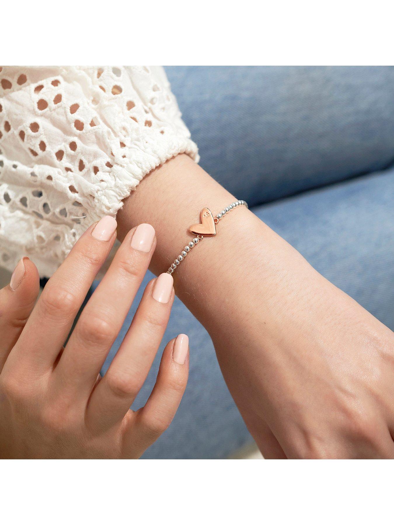 Image 4 of 5 of Joma Jewellery Beautifully Boxed A Little Happy 18th Birthday Bracelet In Silver And Rose Gold Plating