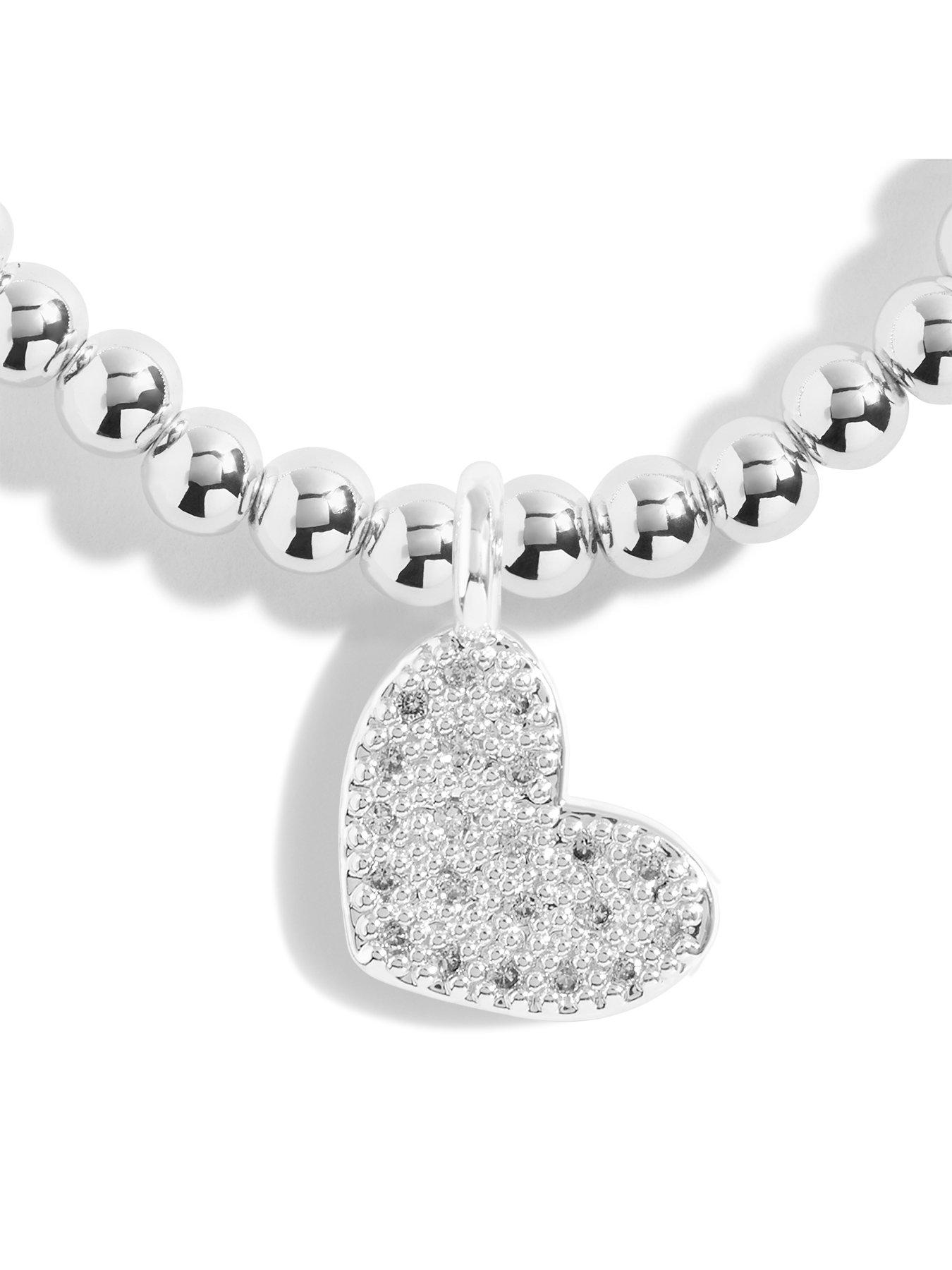 Image 2 of 4 of Joma Jewellery Bridal From The Heart Gift Box Bride Bracelet In Silver Plating