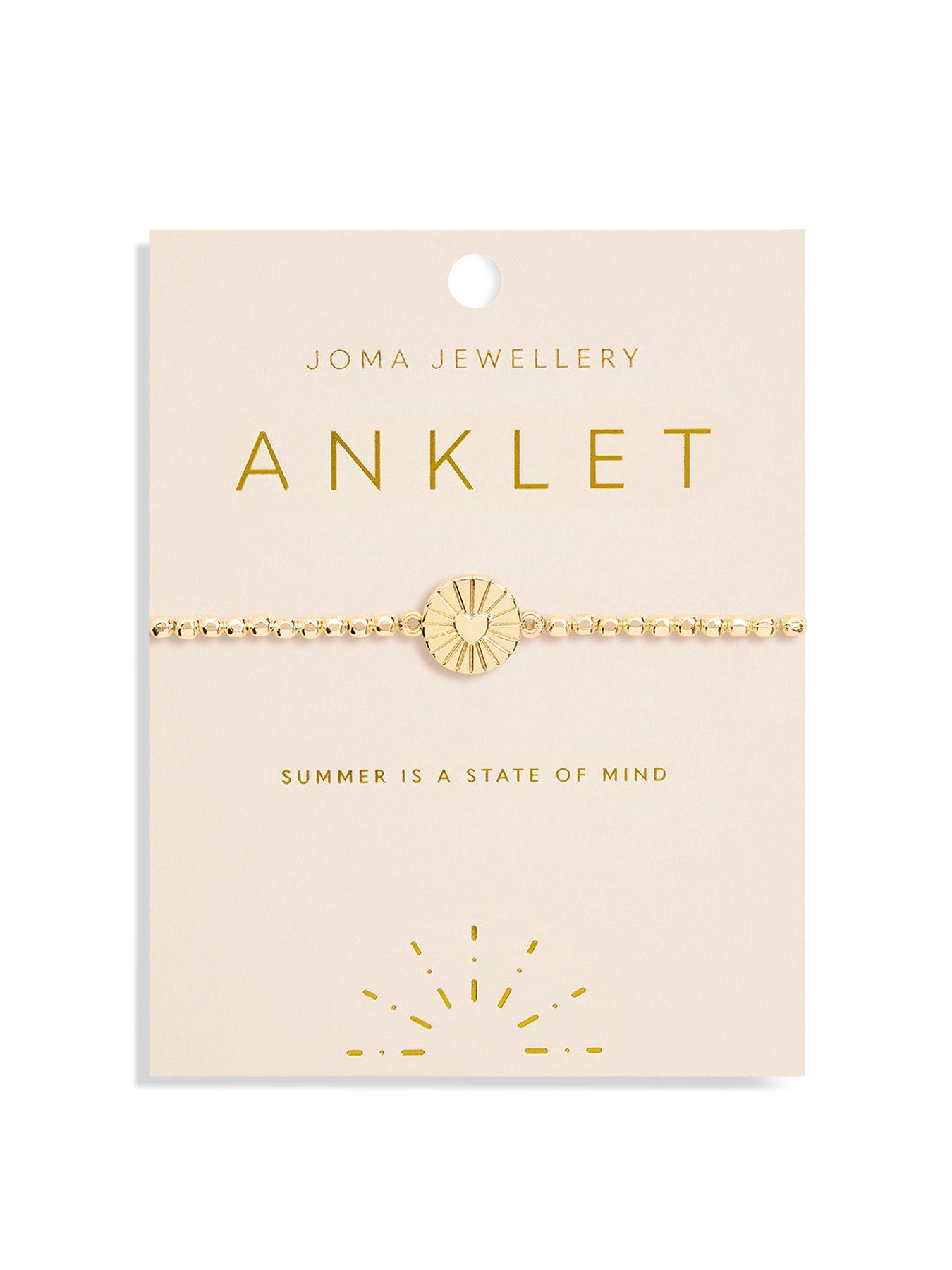 undefined Heart Anklet In Gold Plating