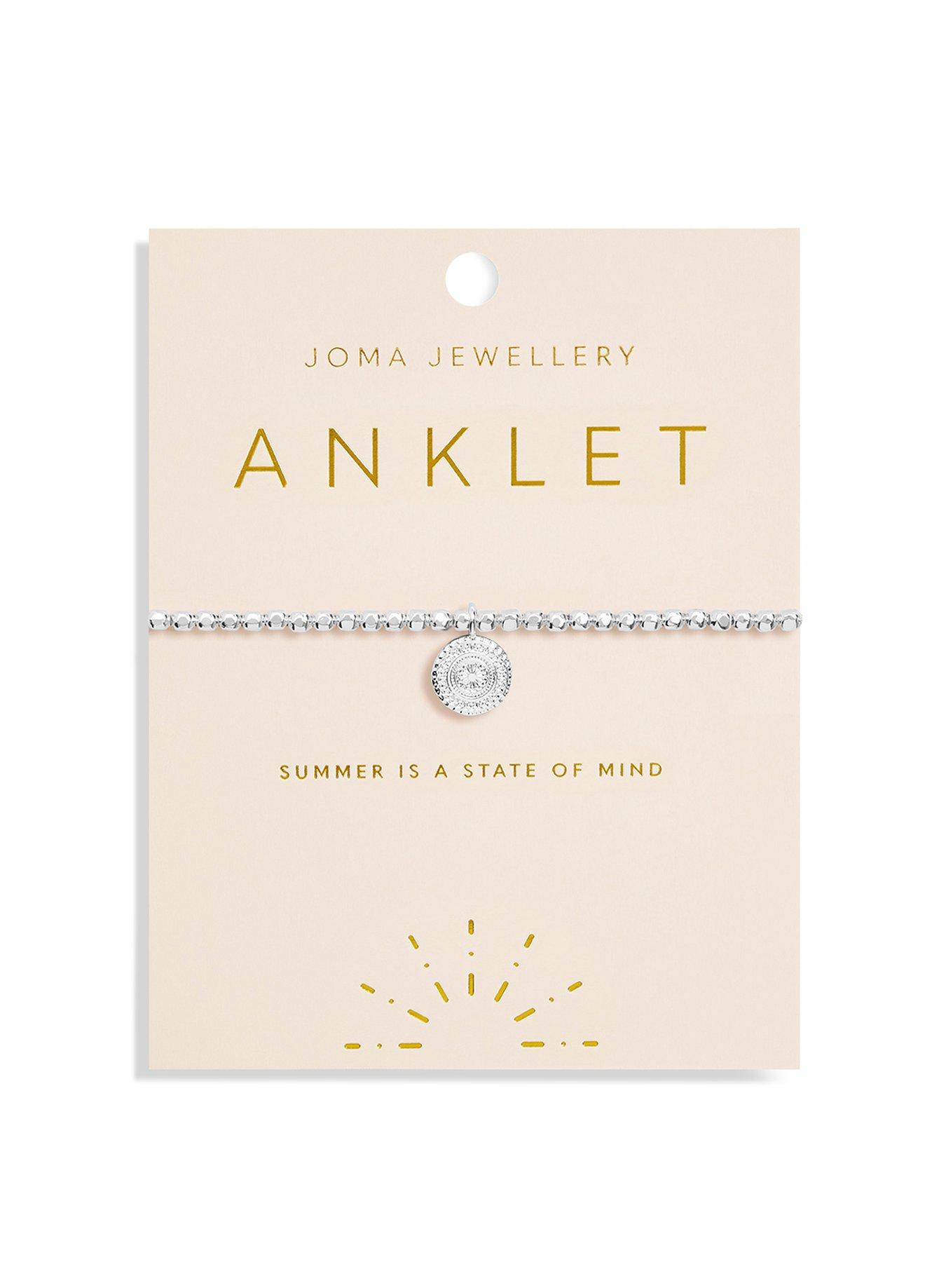 undefined Coin Anklet In Silver Plating