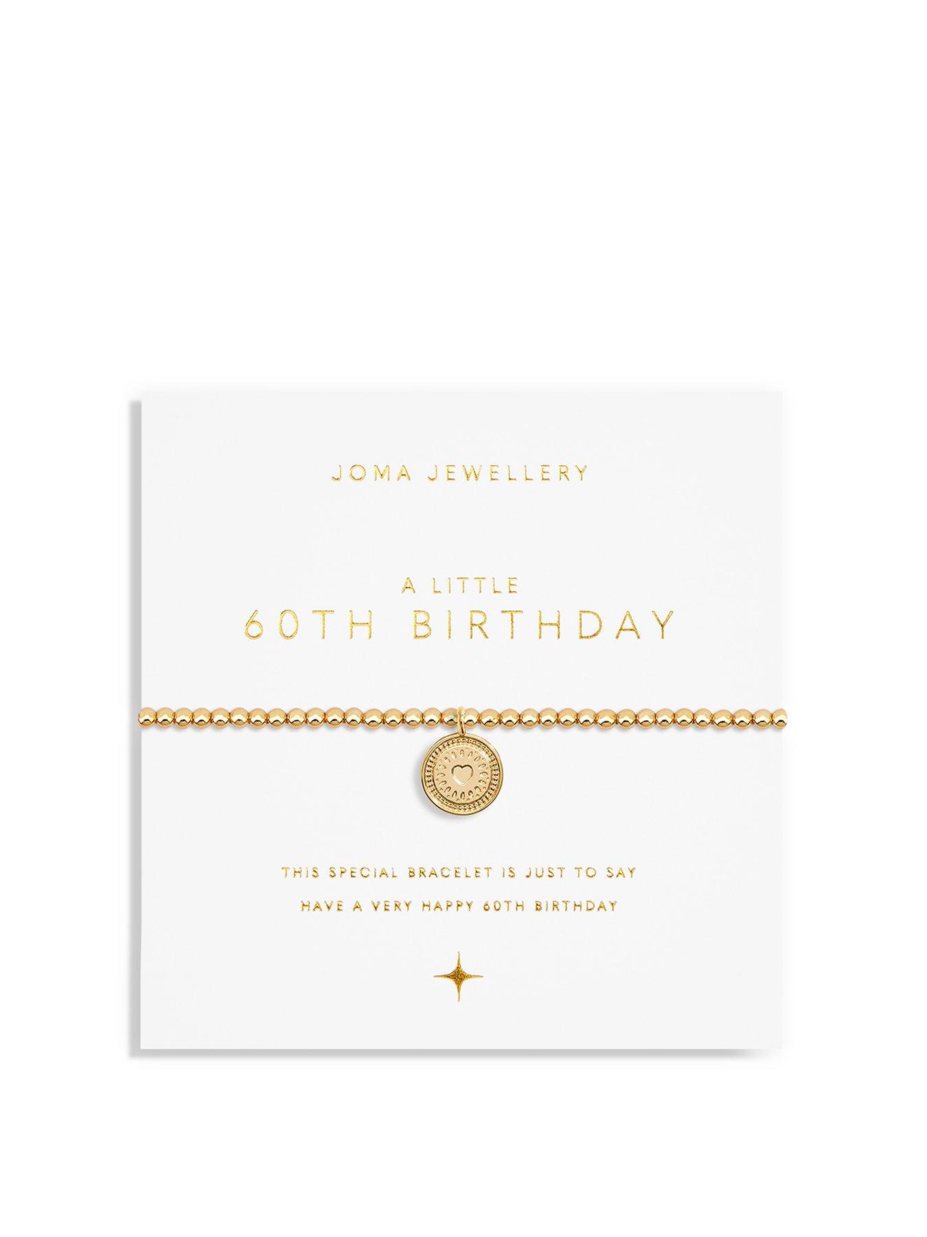 undefined A Little 60th Birthday Bracelet In Gold Plating