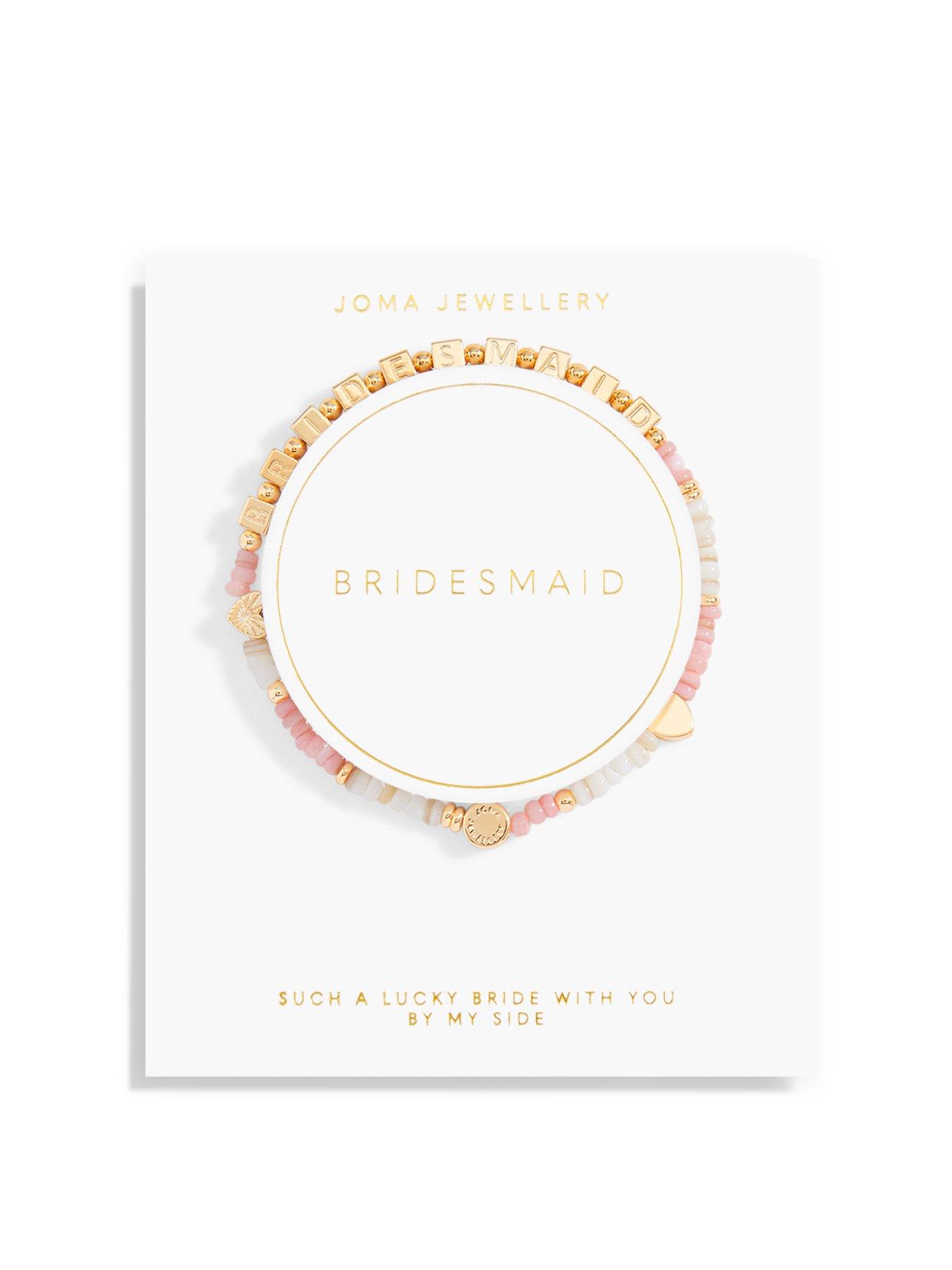 undefined Bridal Happy Little Moments Bridesmaid Bracelet In Gold Plating