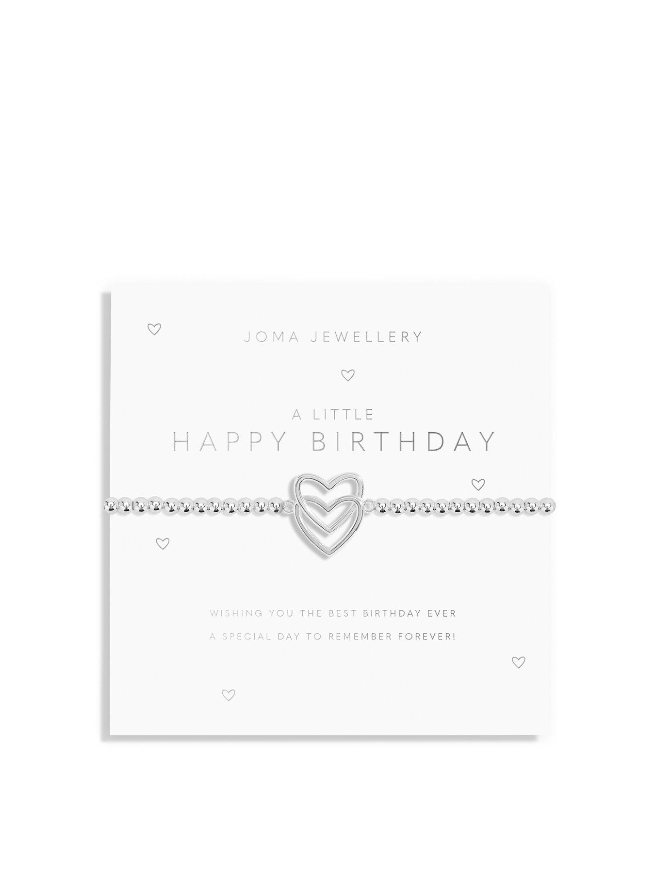 Image 1 of 4 of Joma Jewellery A Little Happy Birthday Bracelet In Silver And Gold Plating