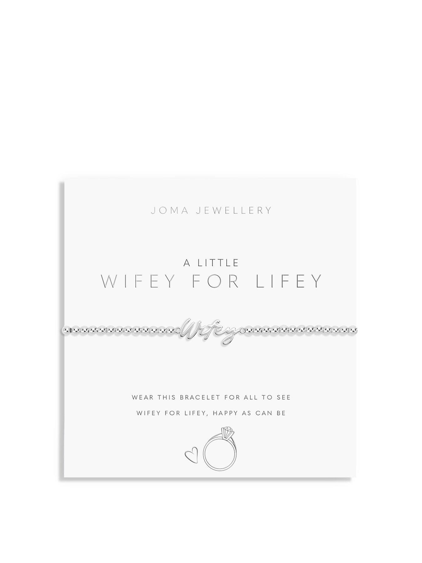 undefined A Little Wifey For Lifey Bracelet In Silver Plating