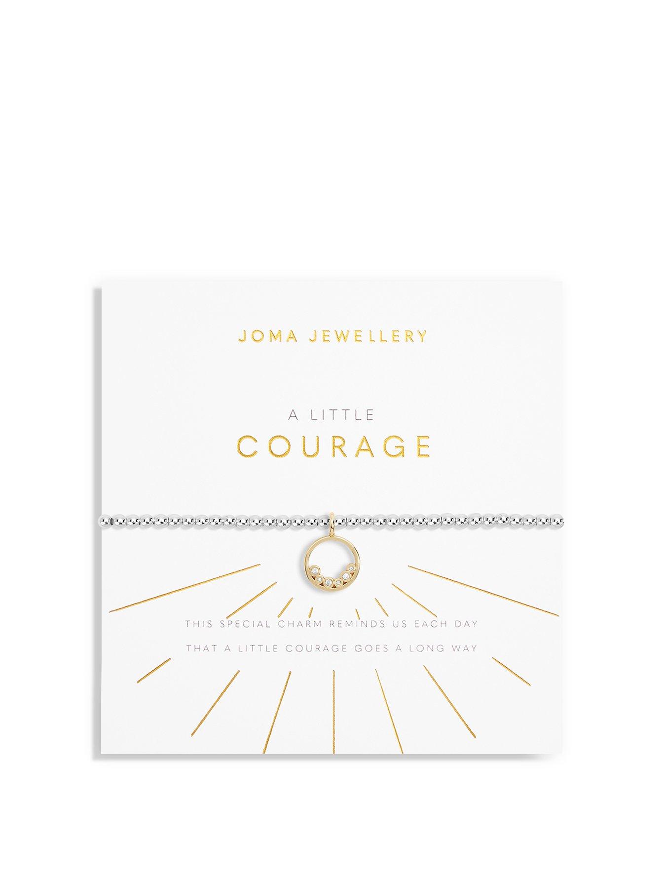 undefined A Little Courage Bracelet In Silver And Gold Plating