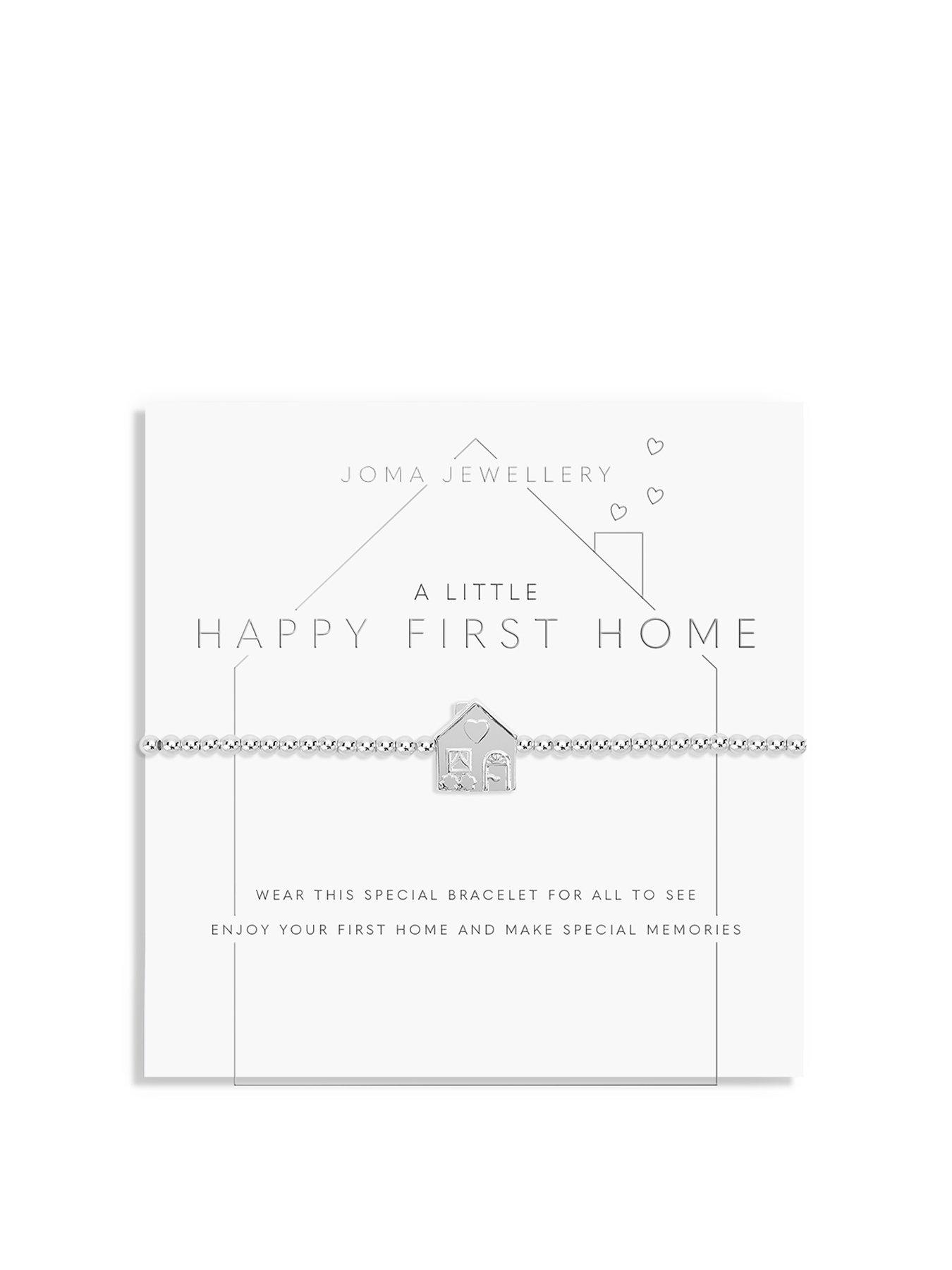 undefined A Little Happy First Home Bracelet In Silver Plating