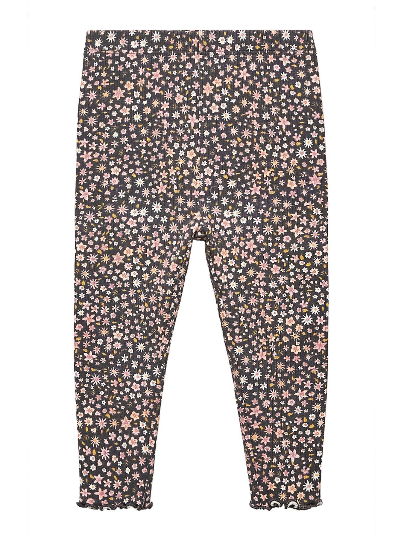 Printed Leggings for Girls - grey medium all over printed, Girls