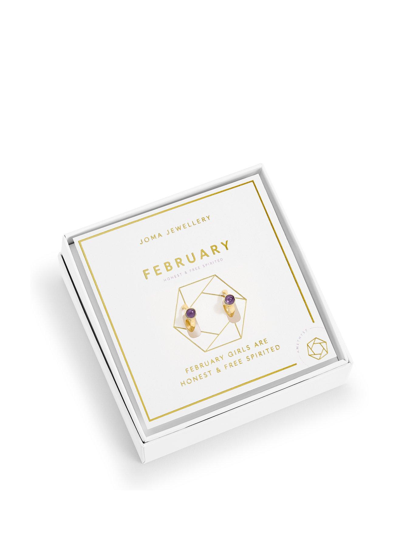 undefined Birthstone Hoop Earrings In Gold Plating