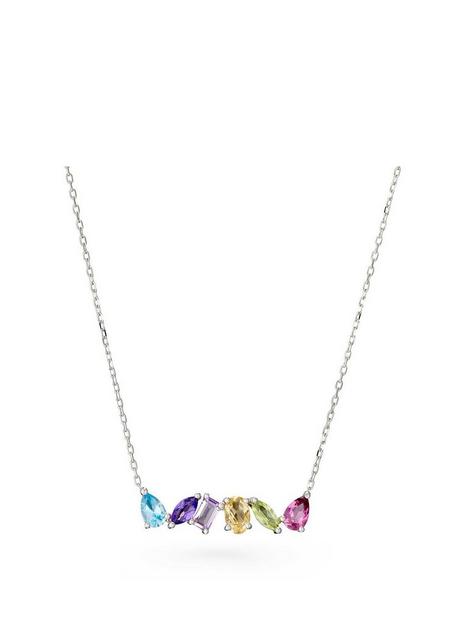 beaverbrooks-9ct-white-gold-multi-coloured-necklace