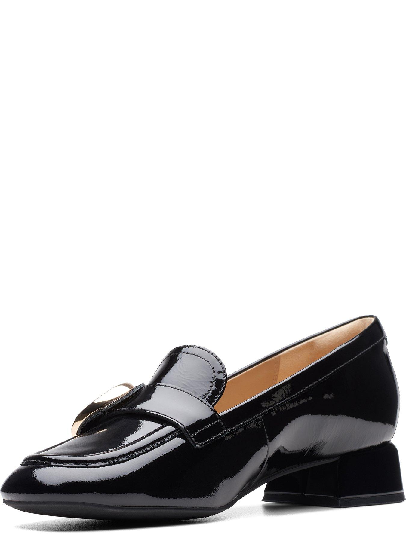 Clarks clearance heeled loafers