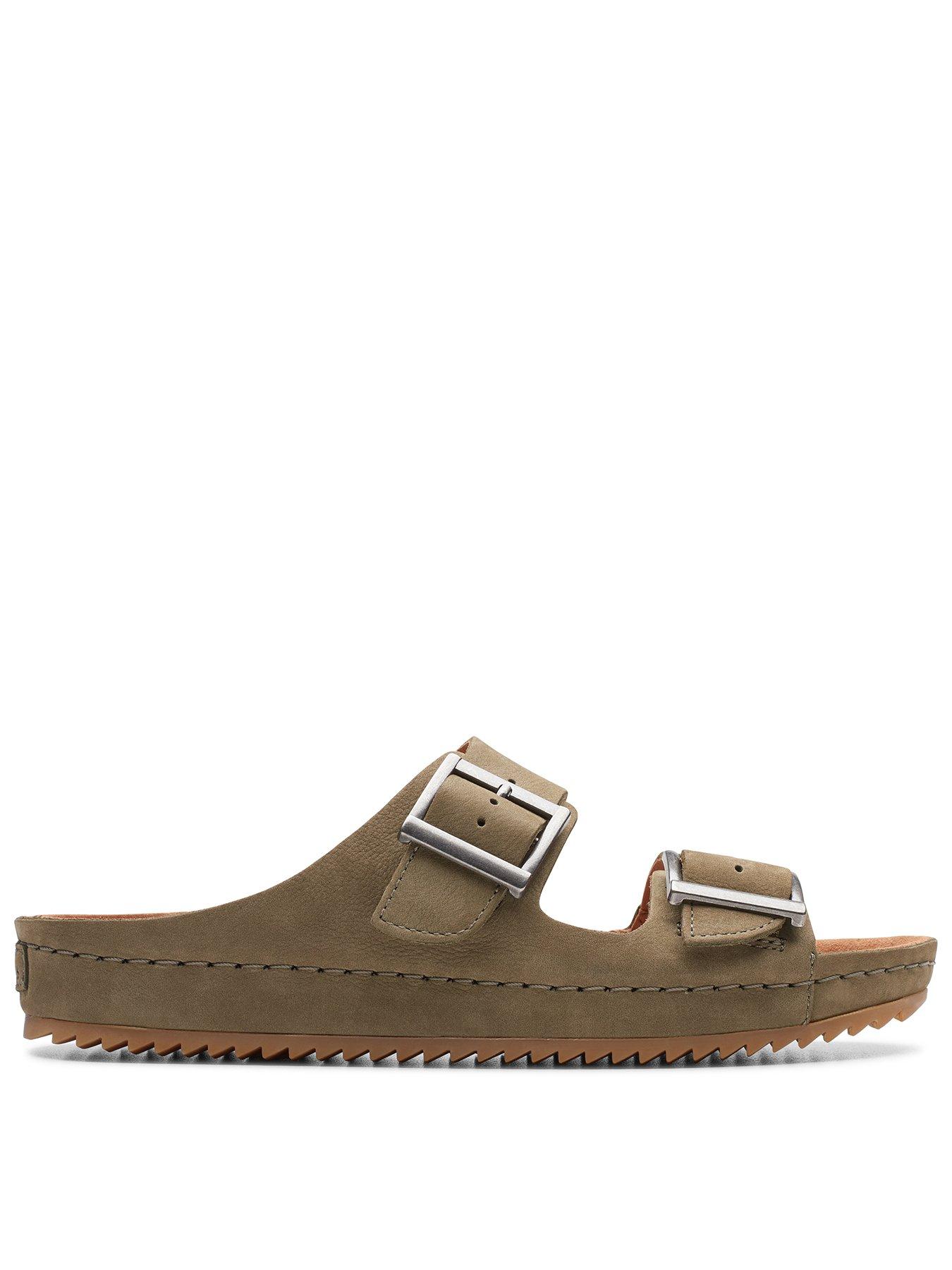 Clarks cheap sandals green