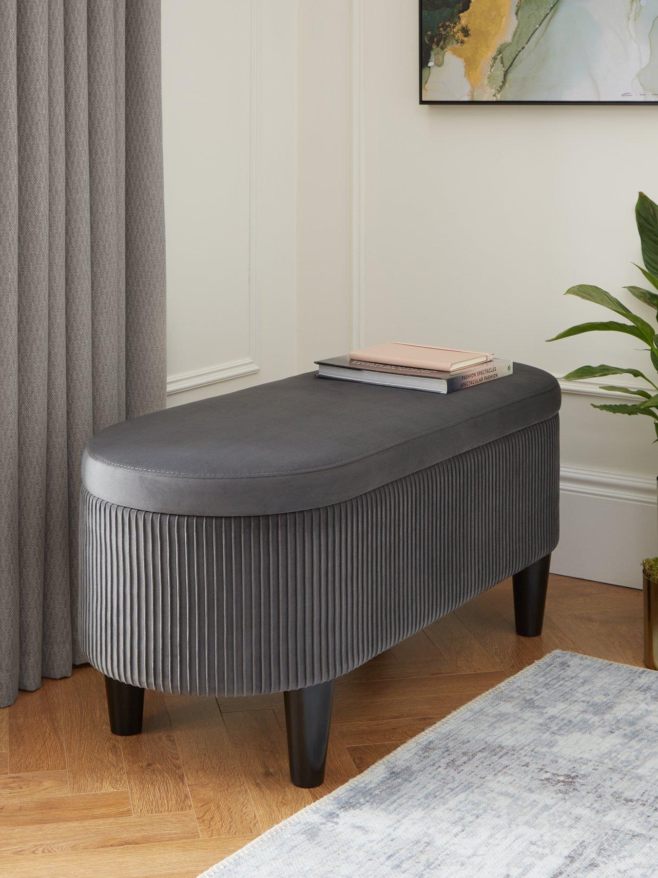 The Very Collection Serenity Pleated Ottoman