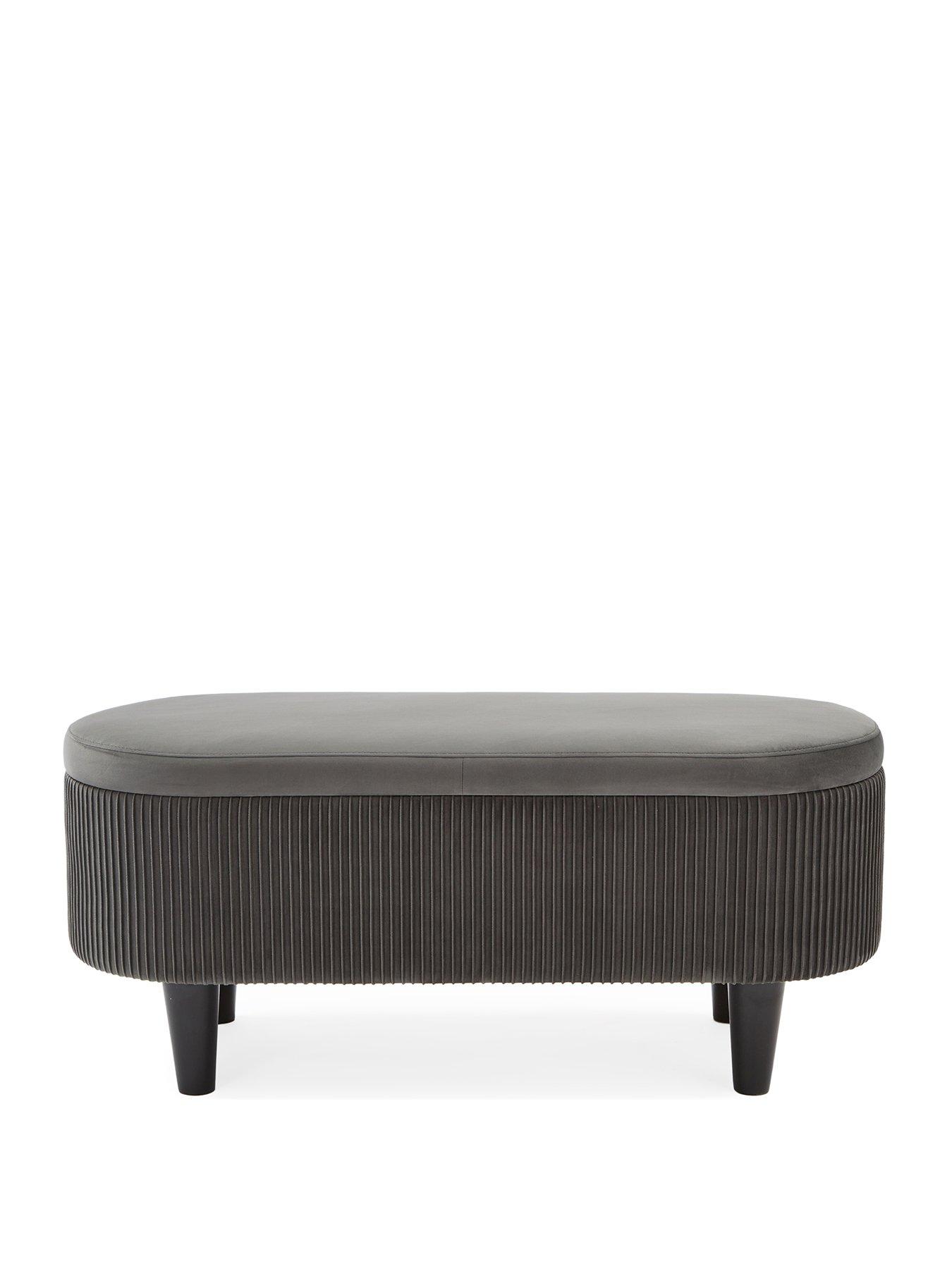  image of the-very-collection-serenity-pleated-ottoman