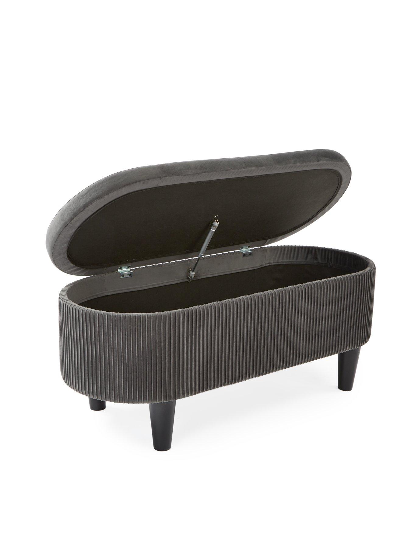  image of the-very-collection-serenity-pleated-ottoman