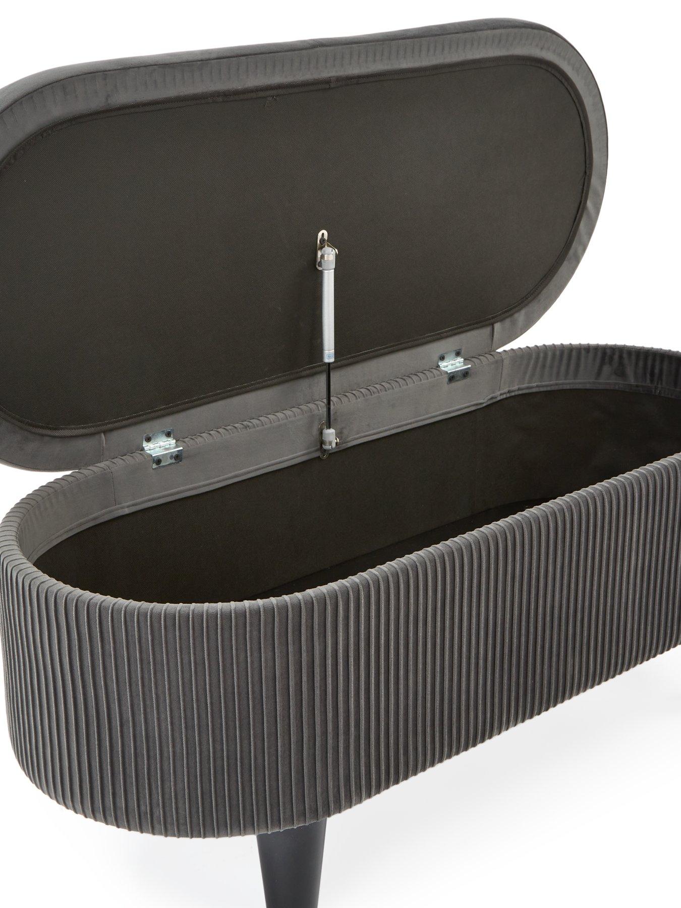  image of the-very-collection-serenity-pleated-ottoman