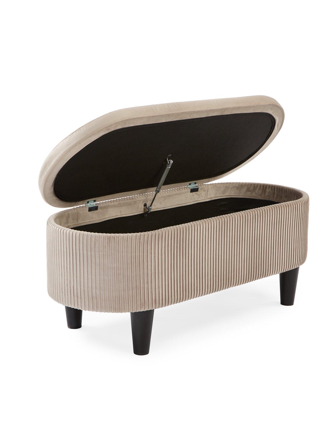 Image 4 of 6 of The Very Collection Serenity Pleated Ottoman