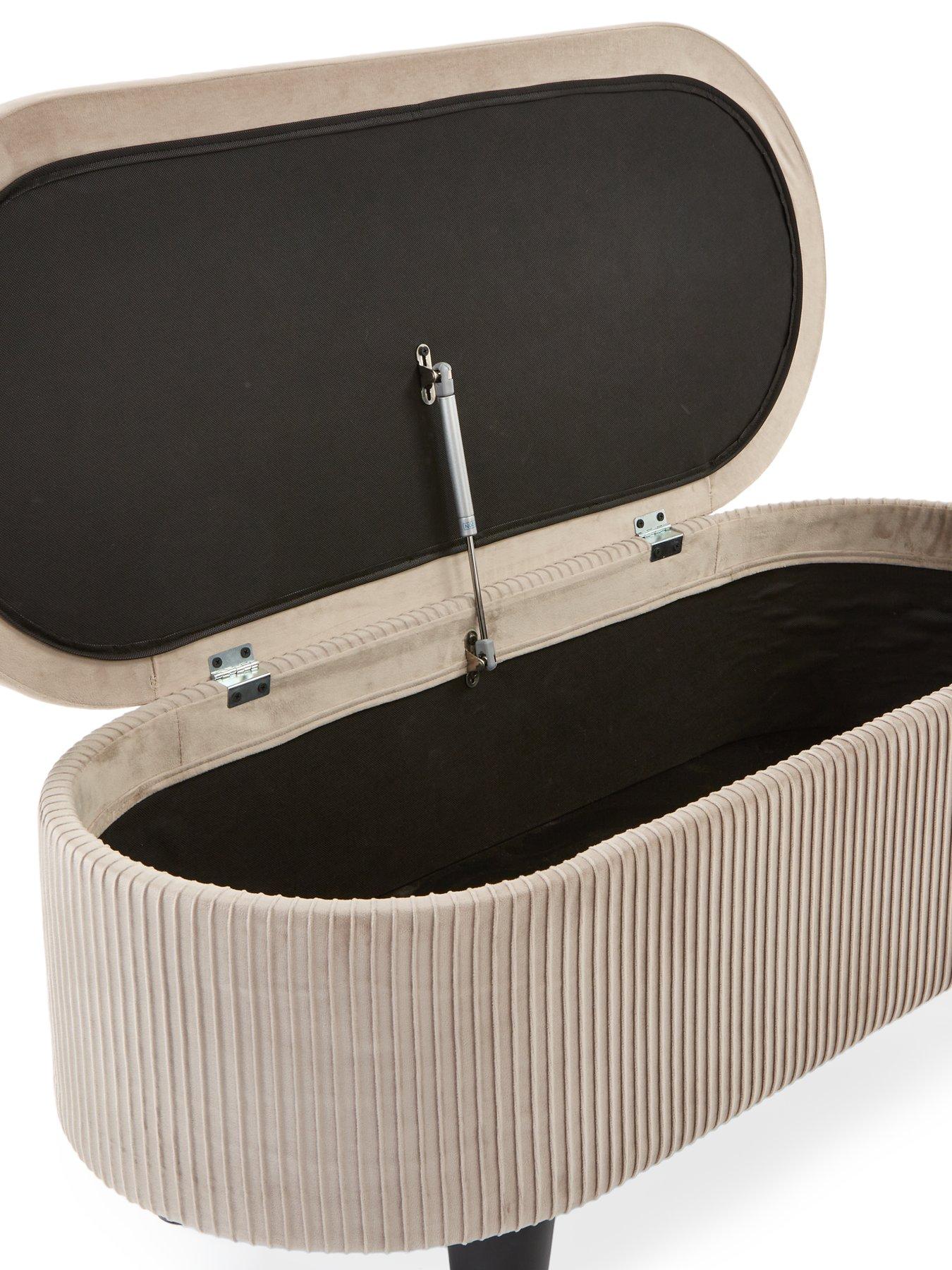 Image 5 of 6 of The Very Collection Serenity Pleated Ottoman