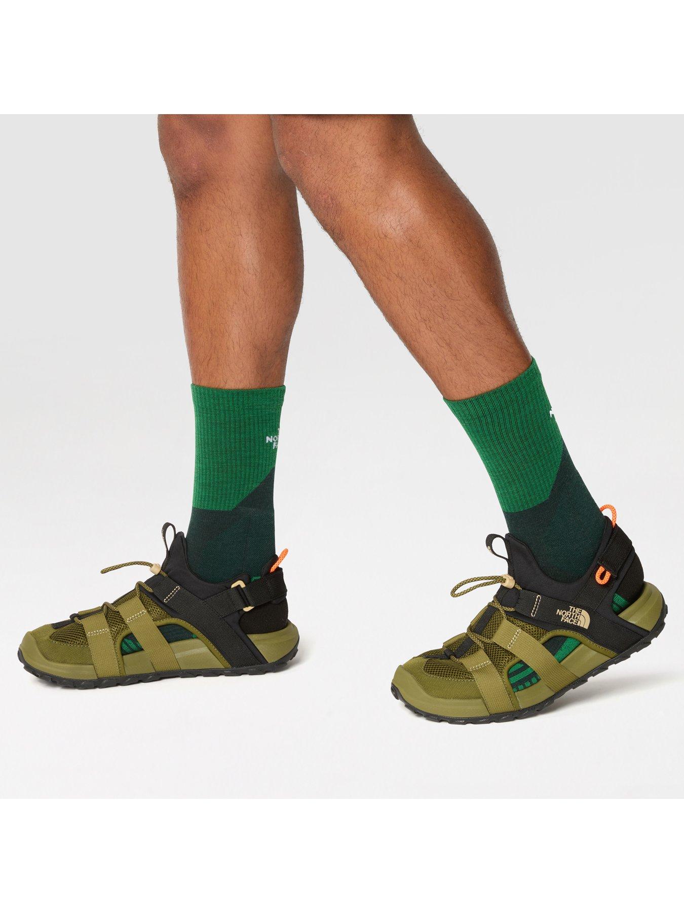  image of the-north-face-mens-explore-camp-sandals-greenblack