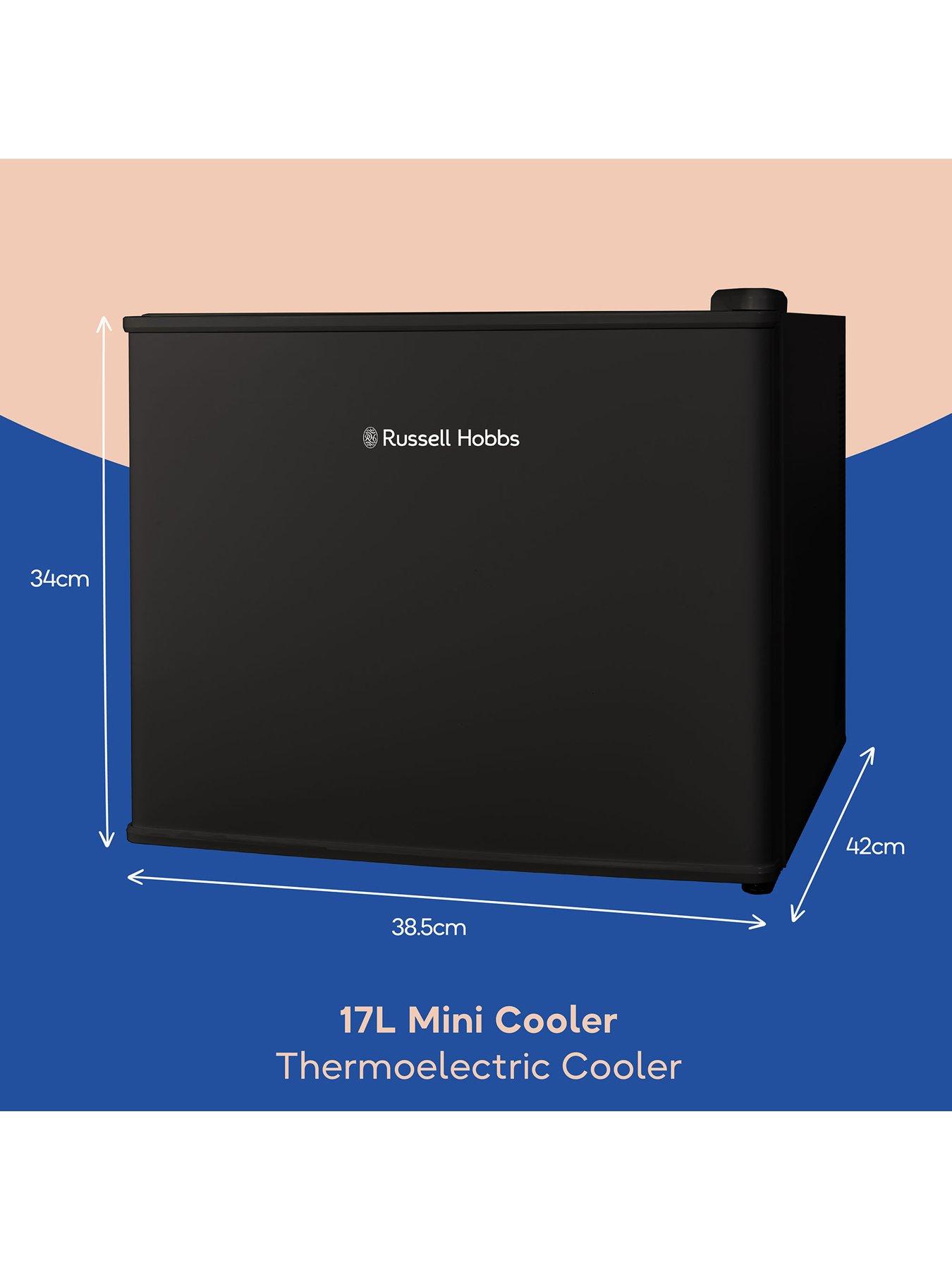 image of russell-hobbs-rh17clr1001b-17l-cooler-freestanding-fridge-black