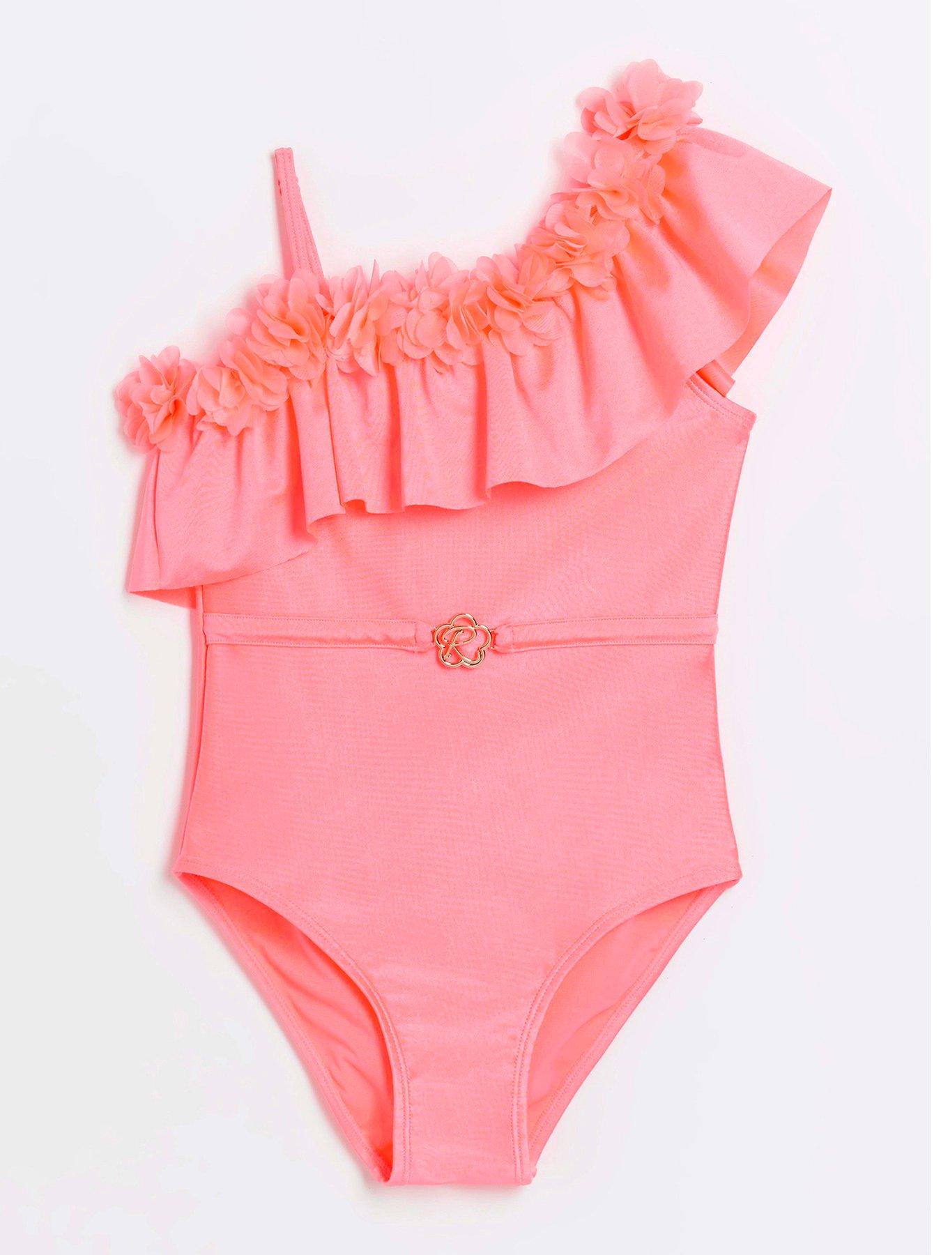 Tommy Hilfiger Girls Bralette Swim Set - Botanical Pink