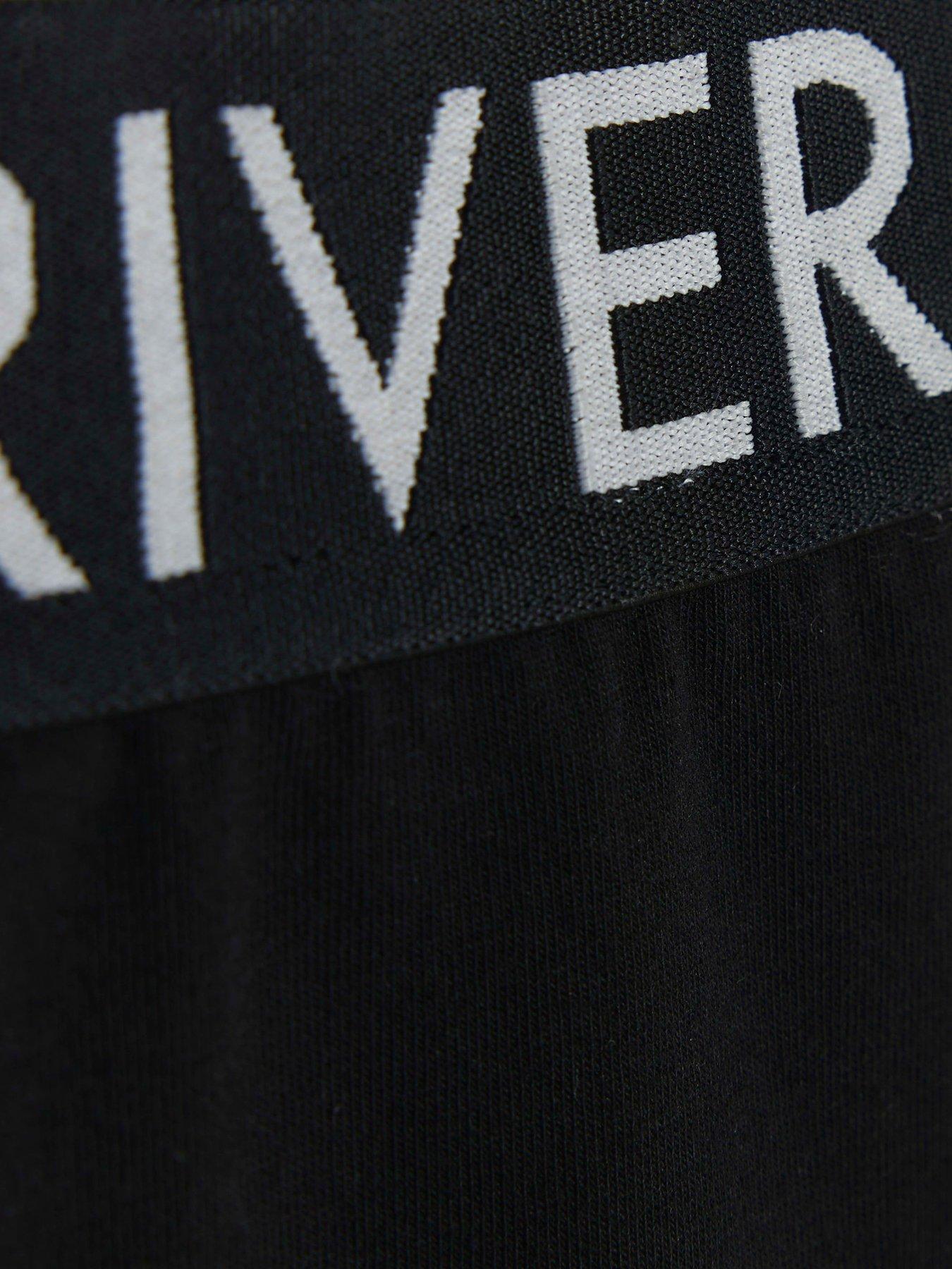 Image 5 of 5 of River Island Older Girl Waistband Leggings - Black
