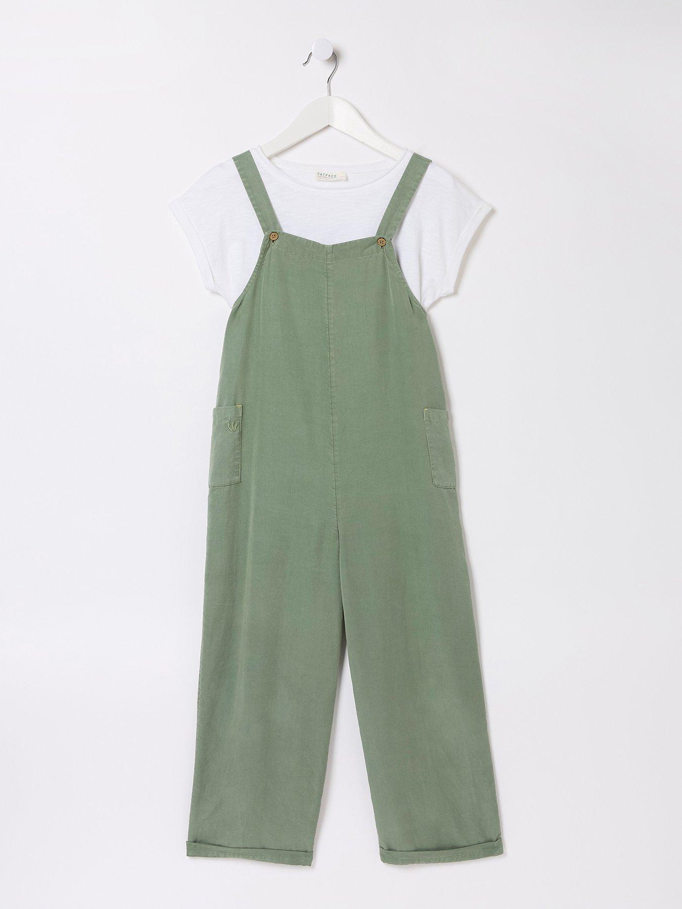 Levi's Wide Leg Cord Dungarees - Mole - Brown