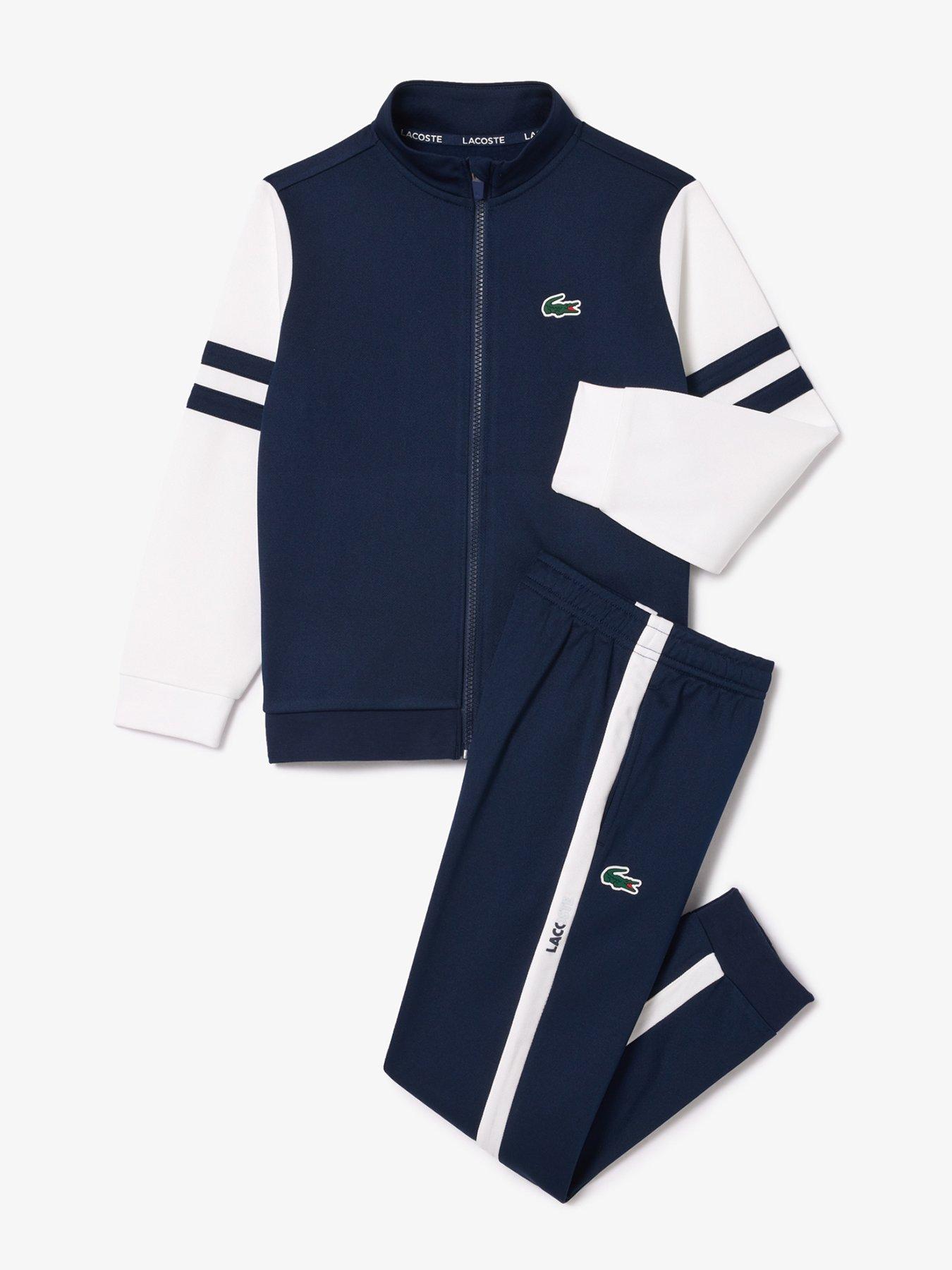 Lacoste tracksuit cheap navy blue