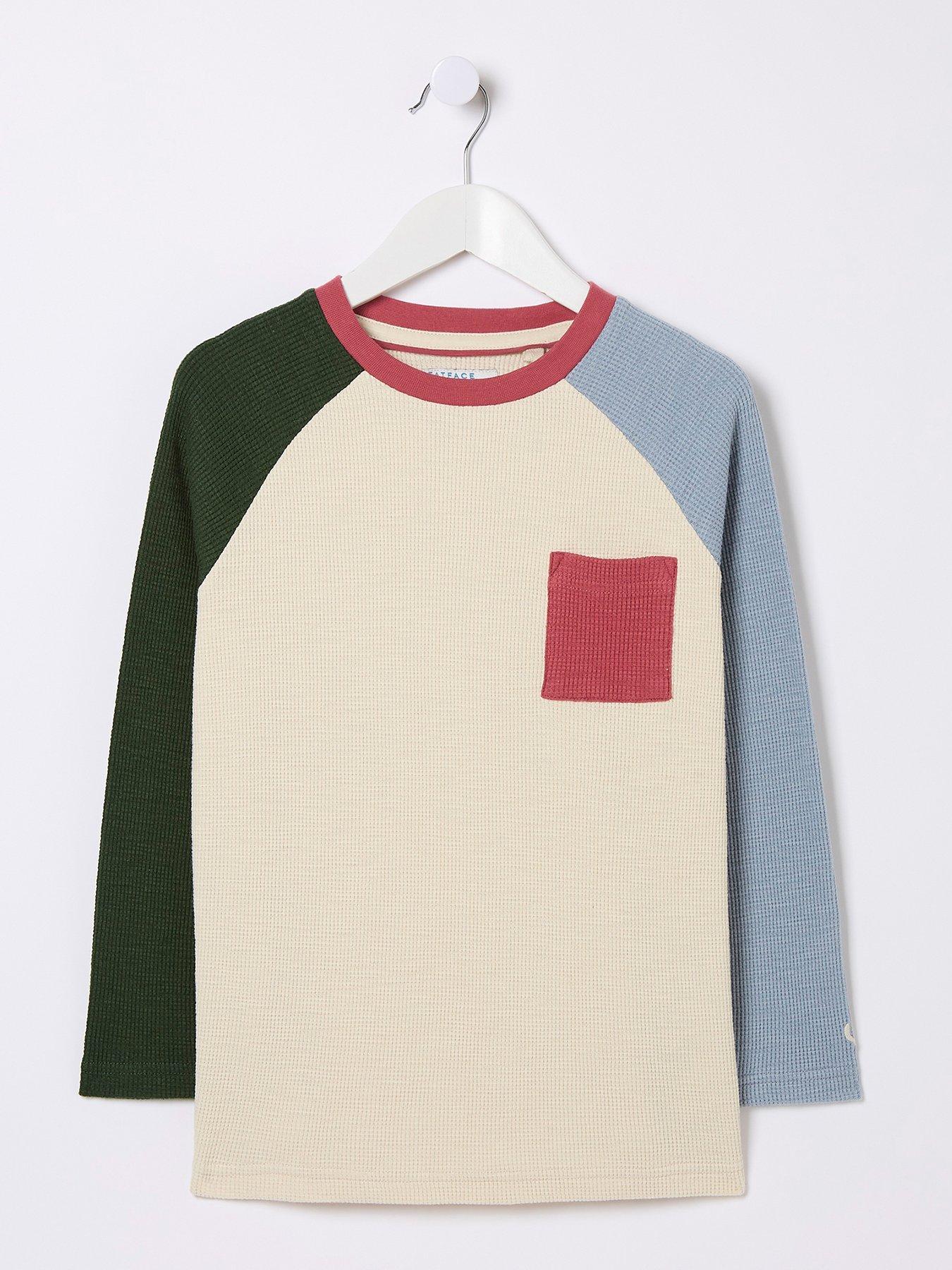 Pure Cotton Waffle Long Sleeve T-Shirt, FatFace