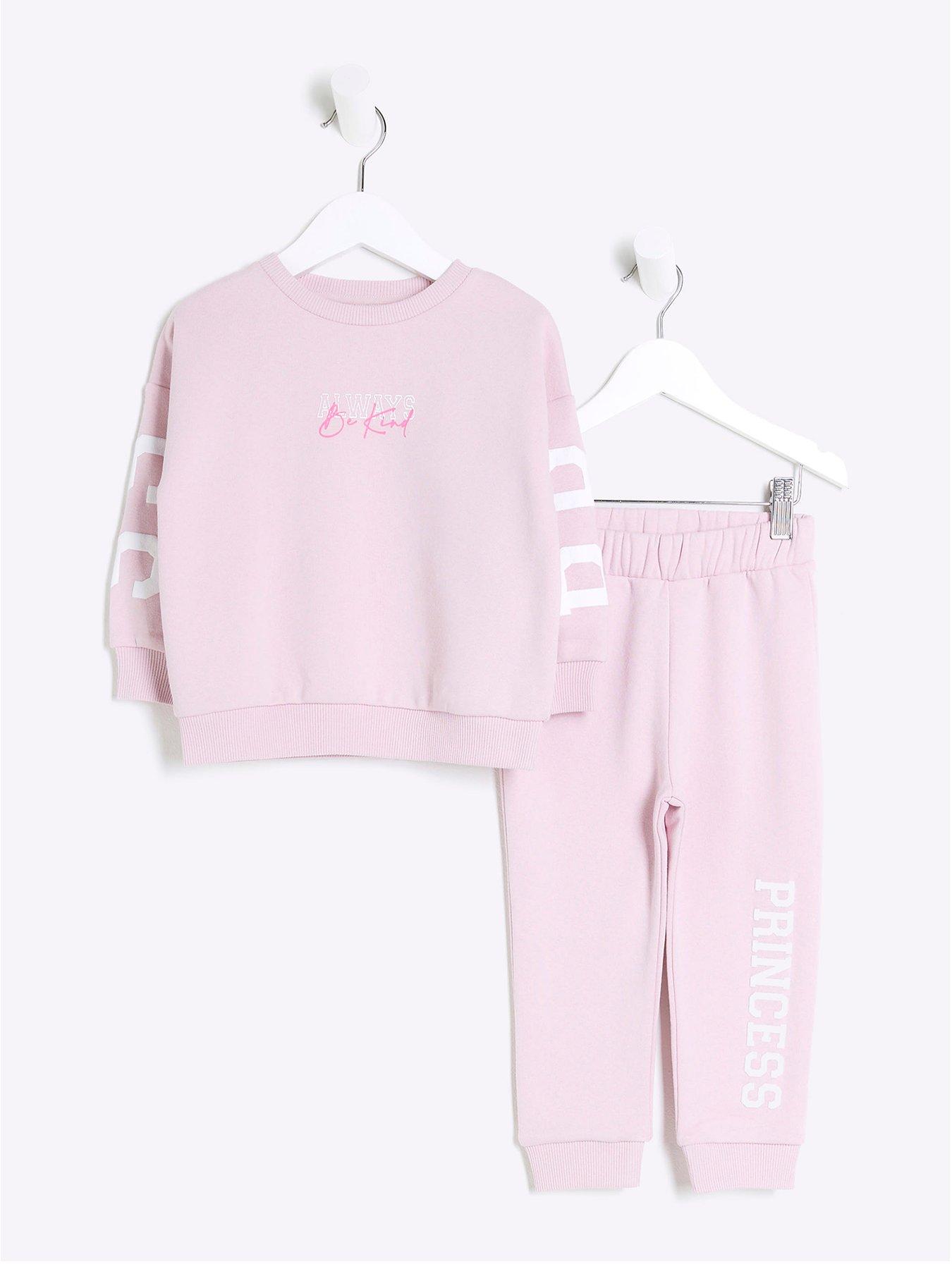 River island pink store tracksuit