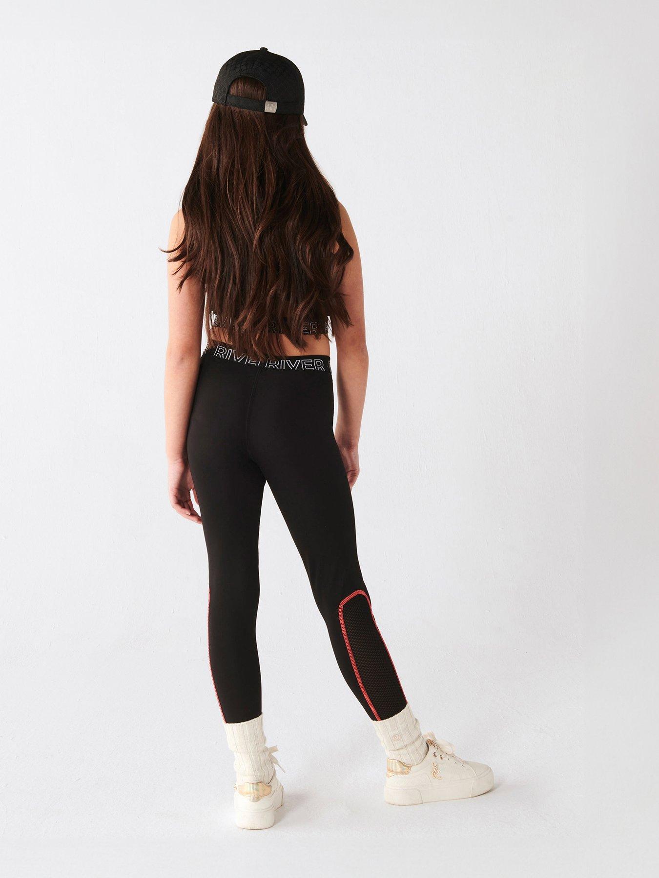 Hype Girls Daisy Drip Leggings - Black