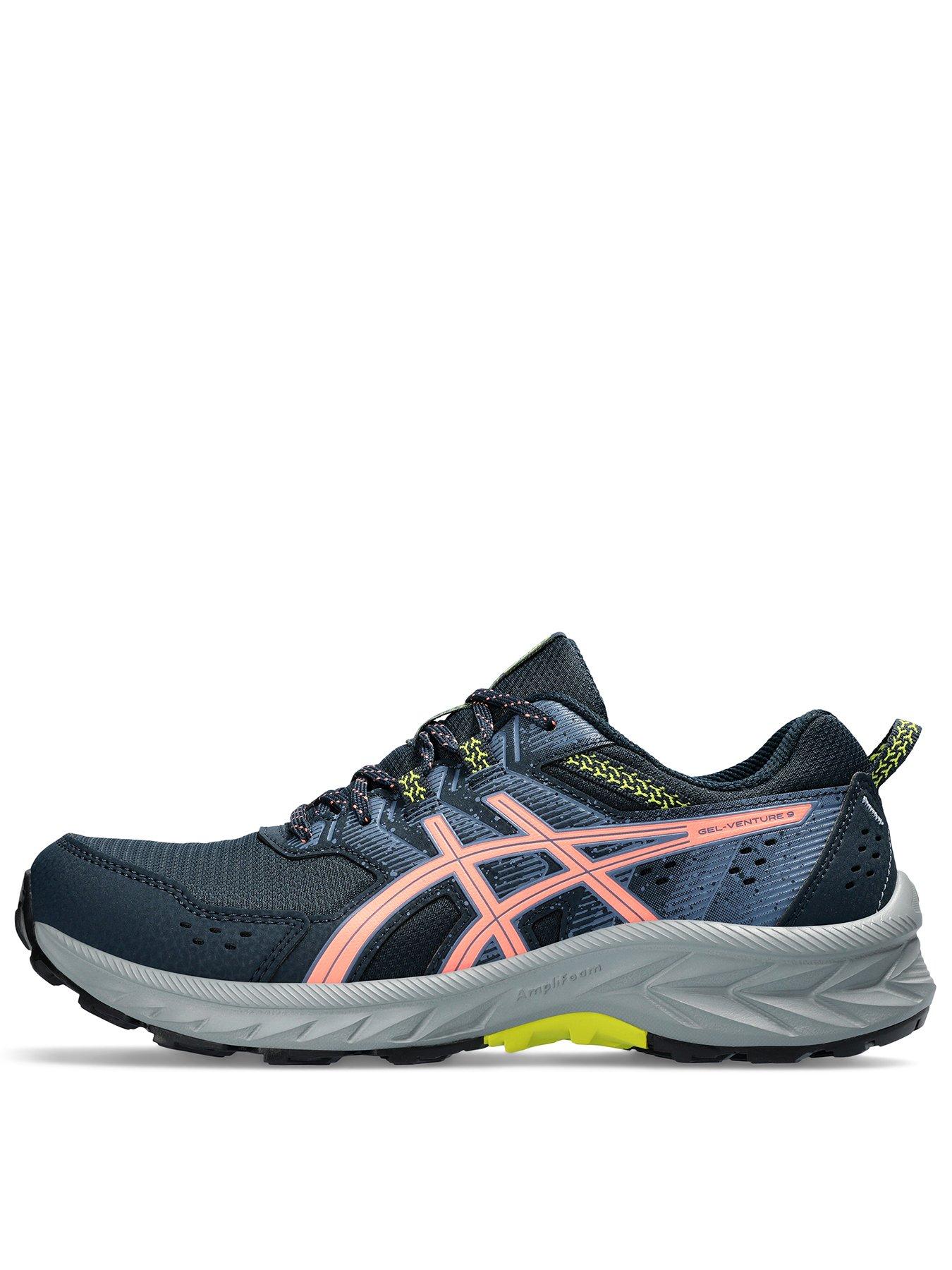 Asics Womens Gel Venture 9 Trail Running Trainers Blue Pink