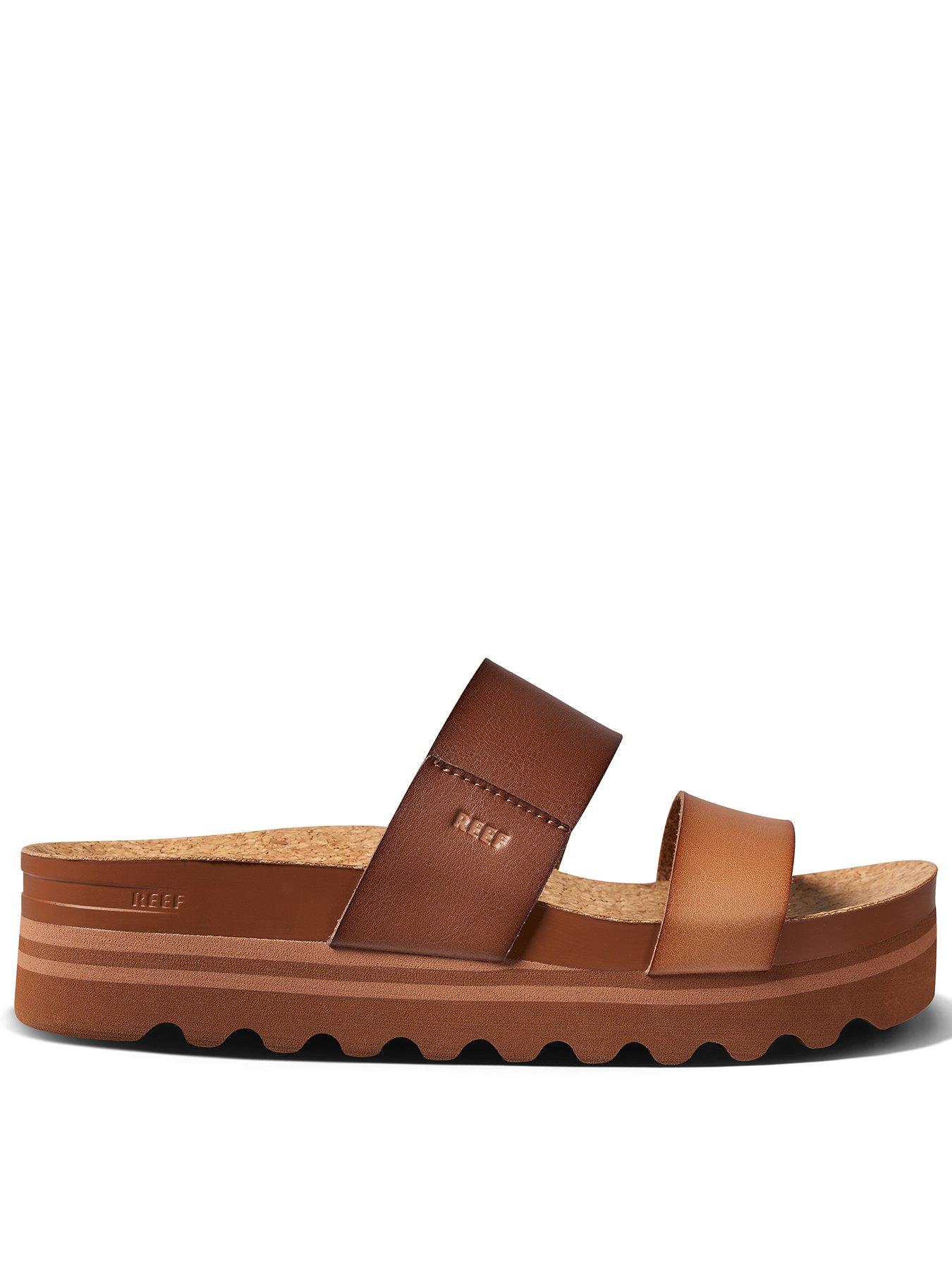 Reef Cushion Vista Hi Double Strap Sandals - Natural Braid