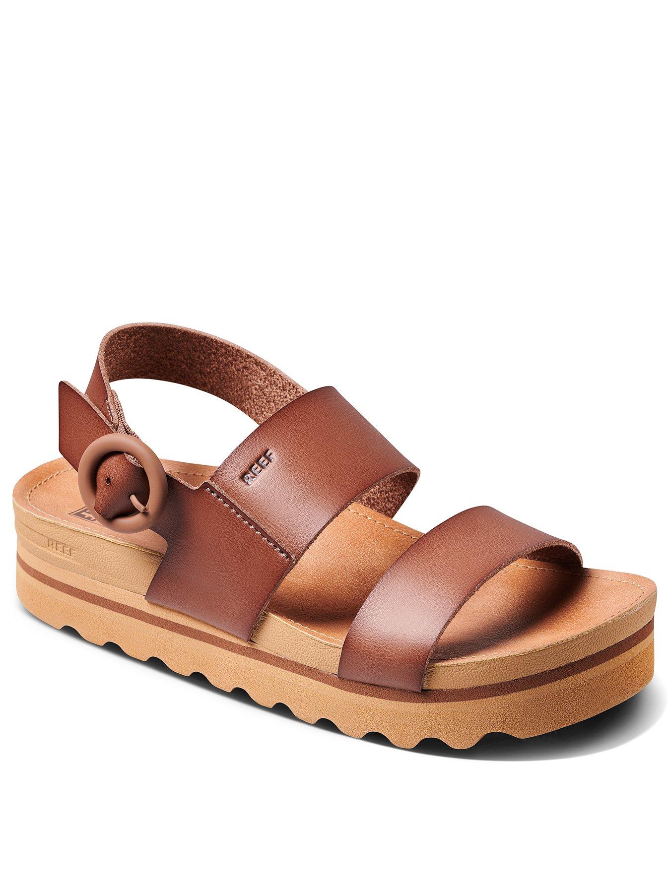 Image 3 of 7 of Reef Cushion Vista Hi Double Strap Sandals - Natural Braid
