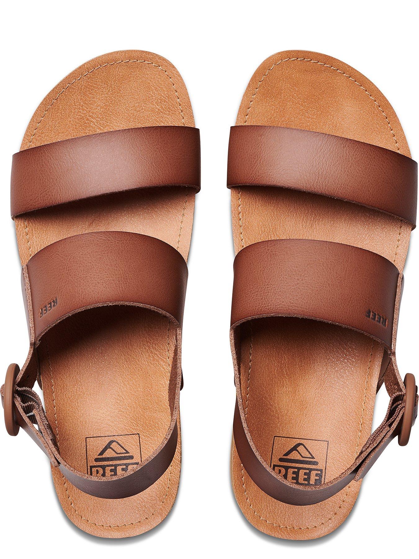 Image 4 of 7 of Reef Cushion Vista Hi Double Strap Sandals - Natural Braid