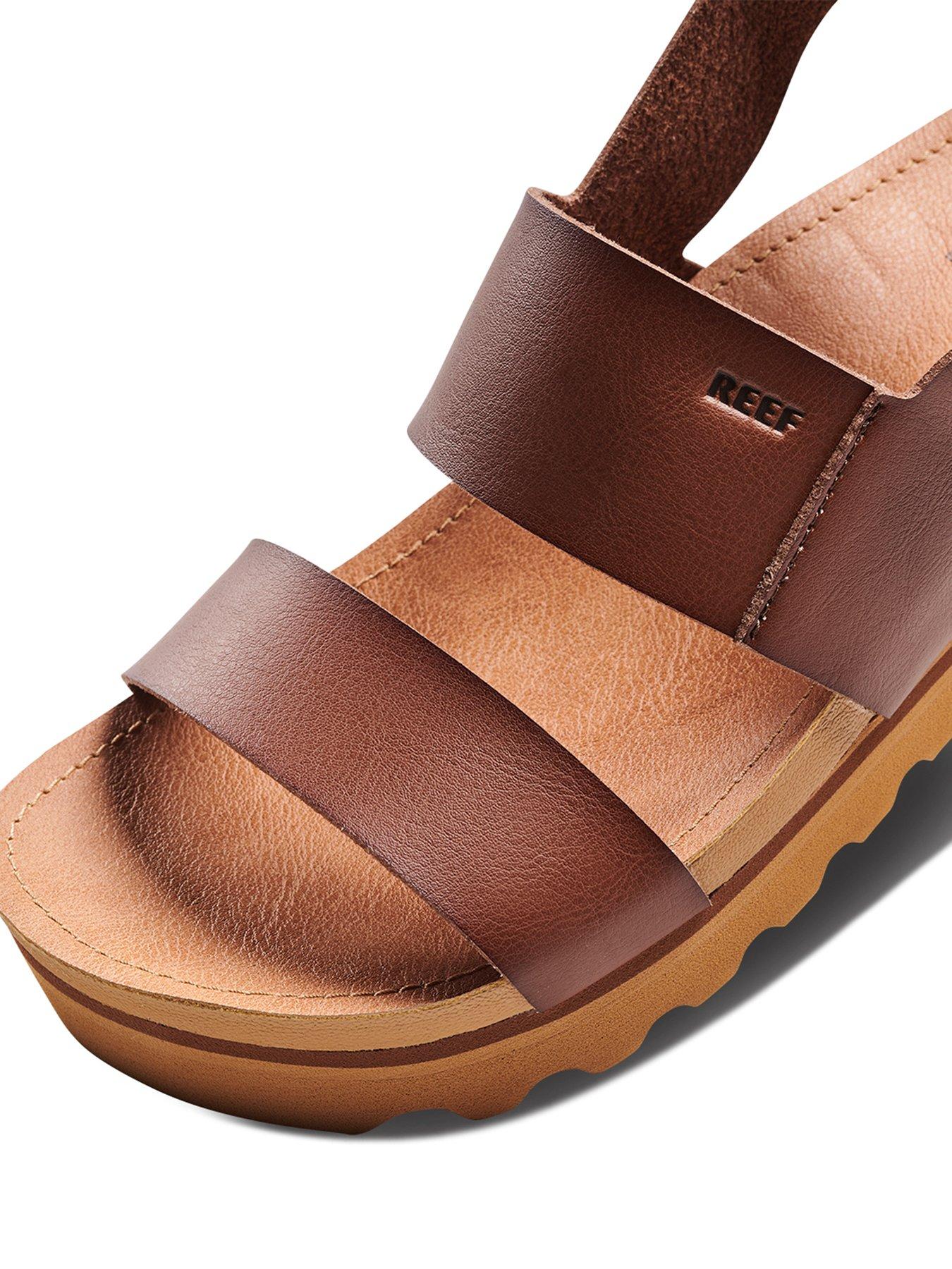 Image 6 of 7 of Reef Cushion Vista Hi Double Strap Sandals - Natural Braid