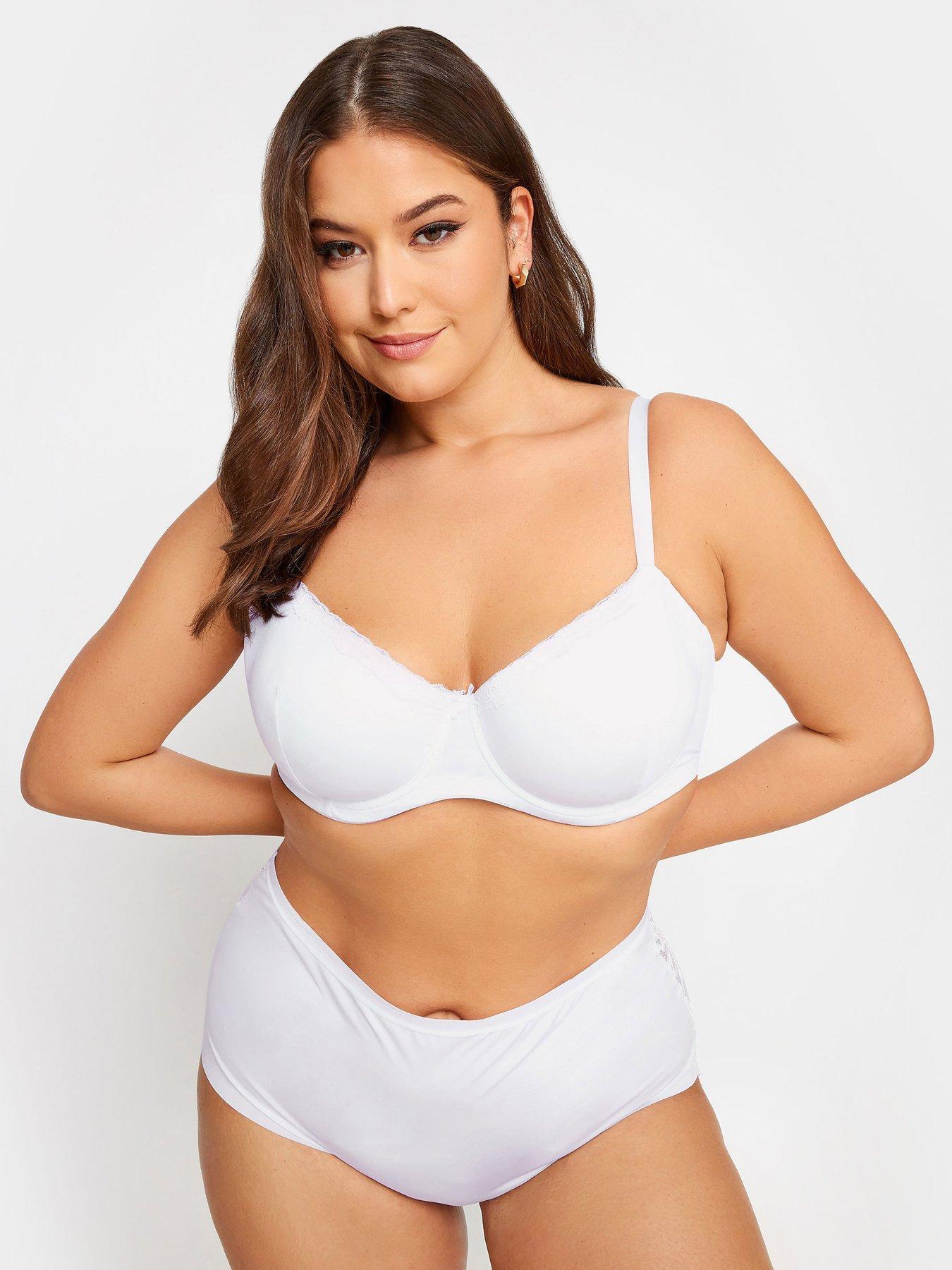 image of yours-2-pack-lace-trim-t-shirt-bra