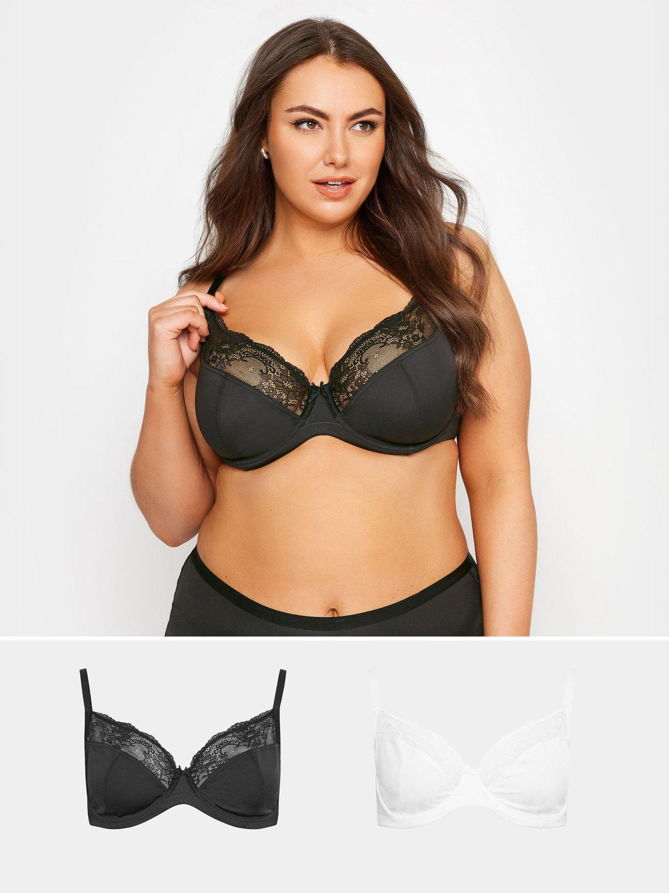 undefined 2 Pack Non Pad Uw Bra - Black