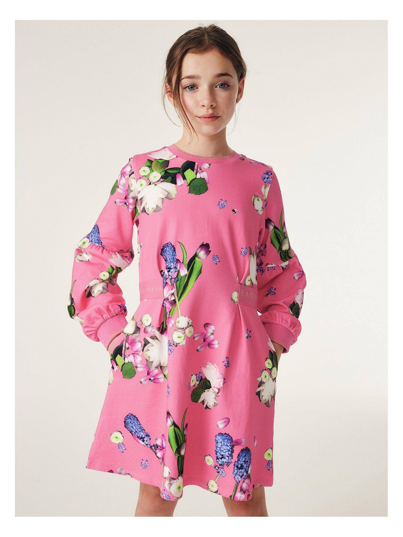 Girls pink best sale ted baker dress