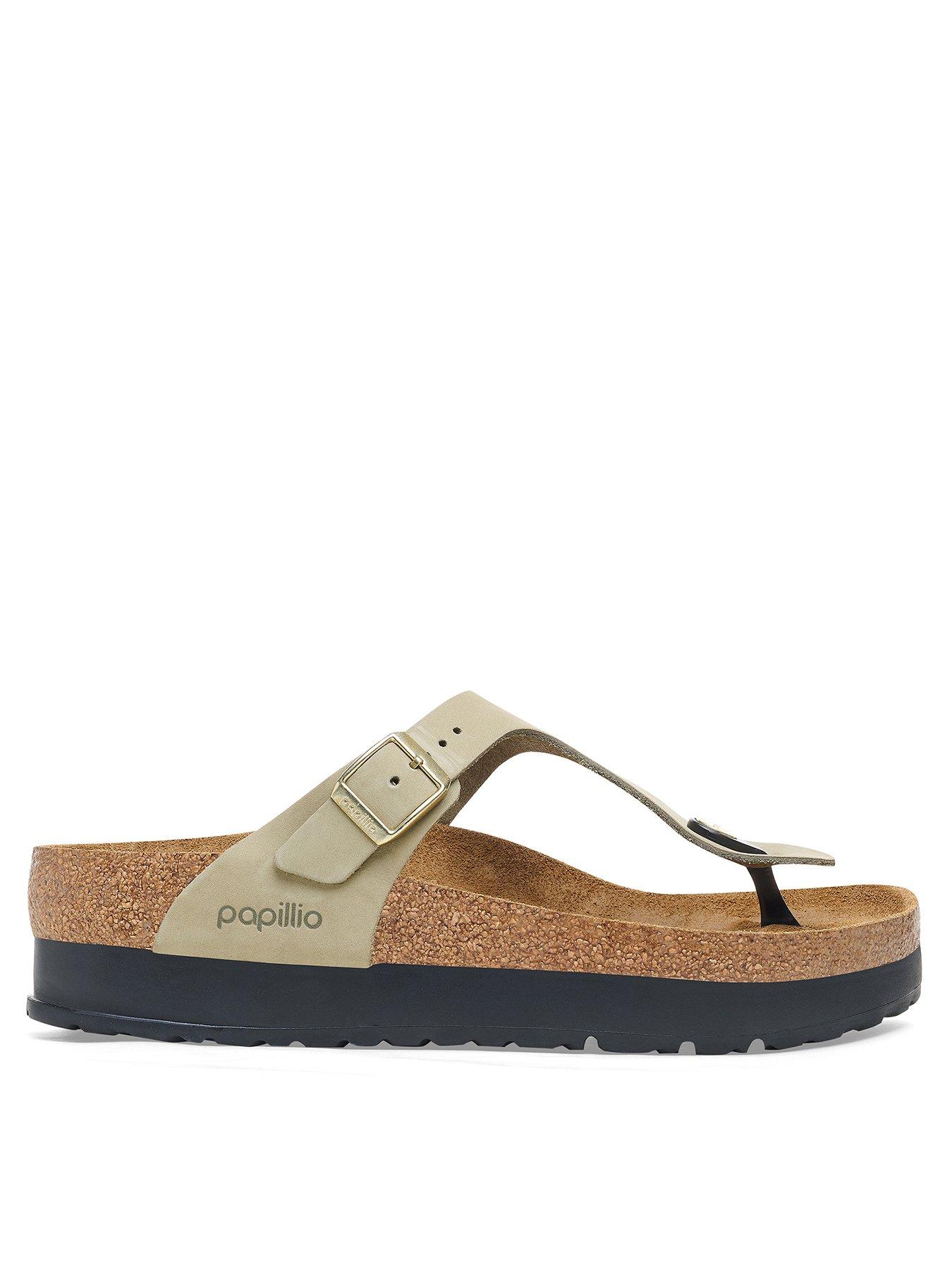 Birkenstock Papillio Gizeh Platform Flex Thong Sandal - Green