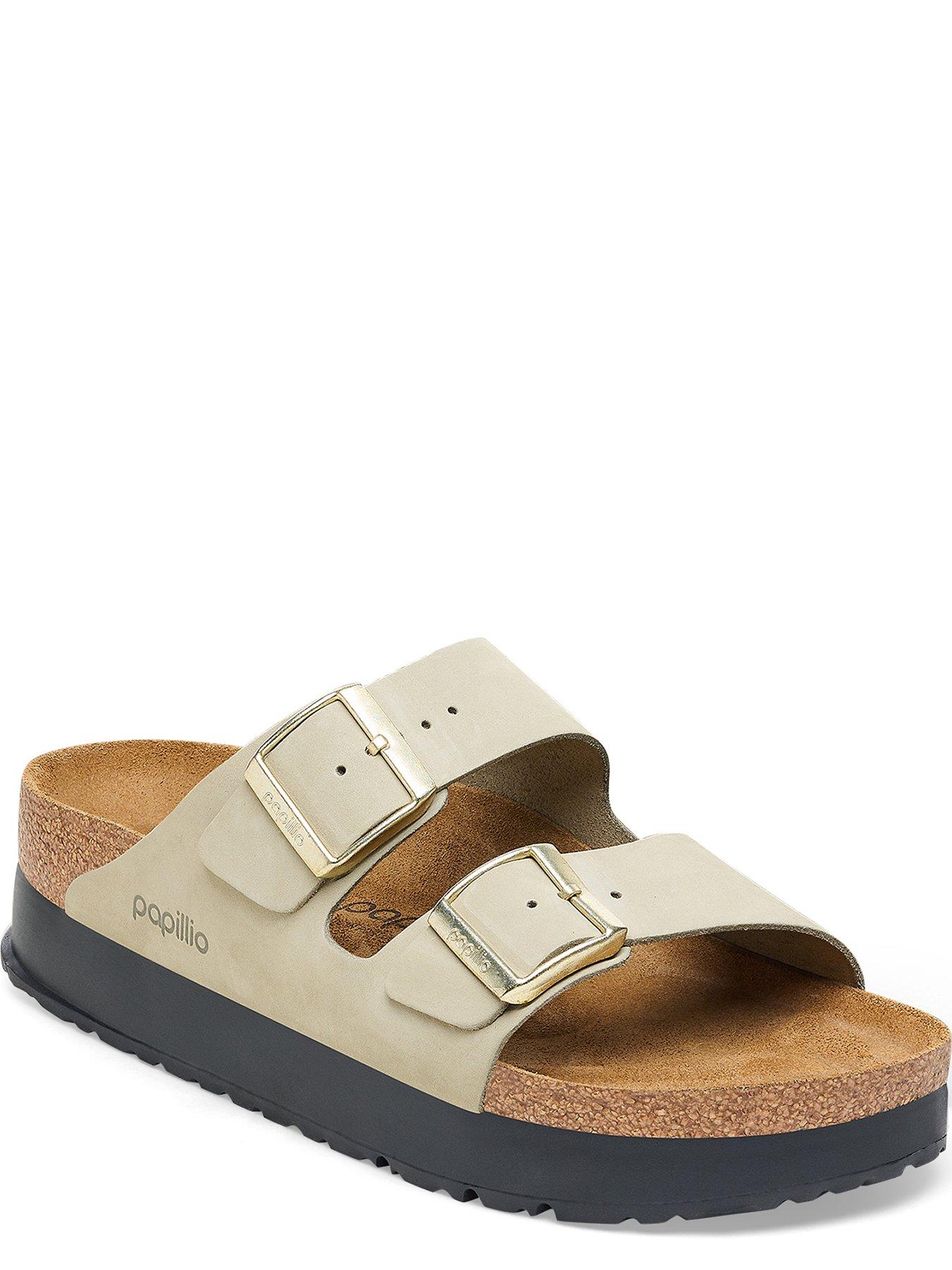 Birkenstock Papillio Arizona Flex Platform Nubuck Leather Sandals ...