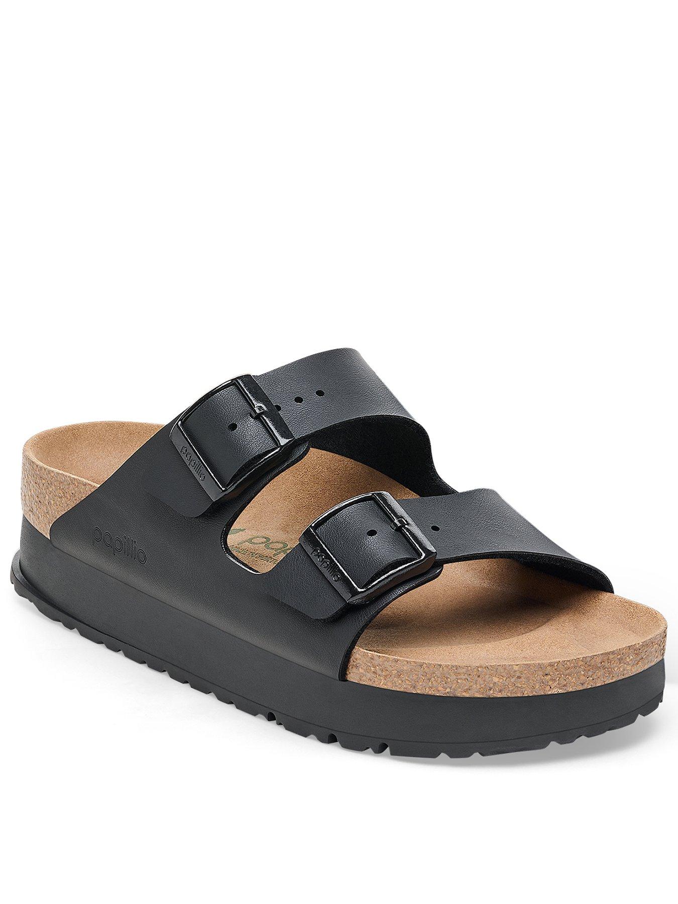 Birkenstock Papillio Arizona Flex Platform Vegan Sandals Black