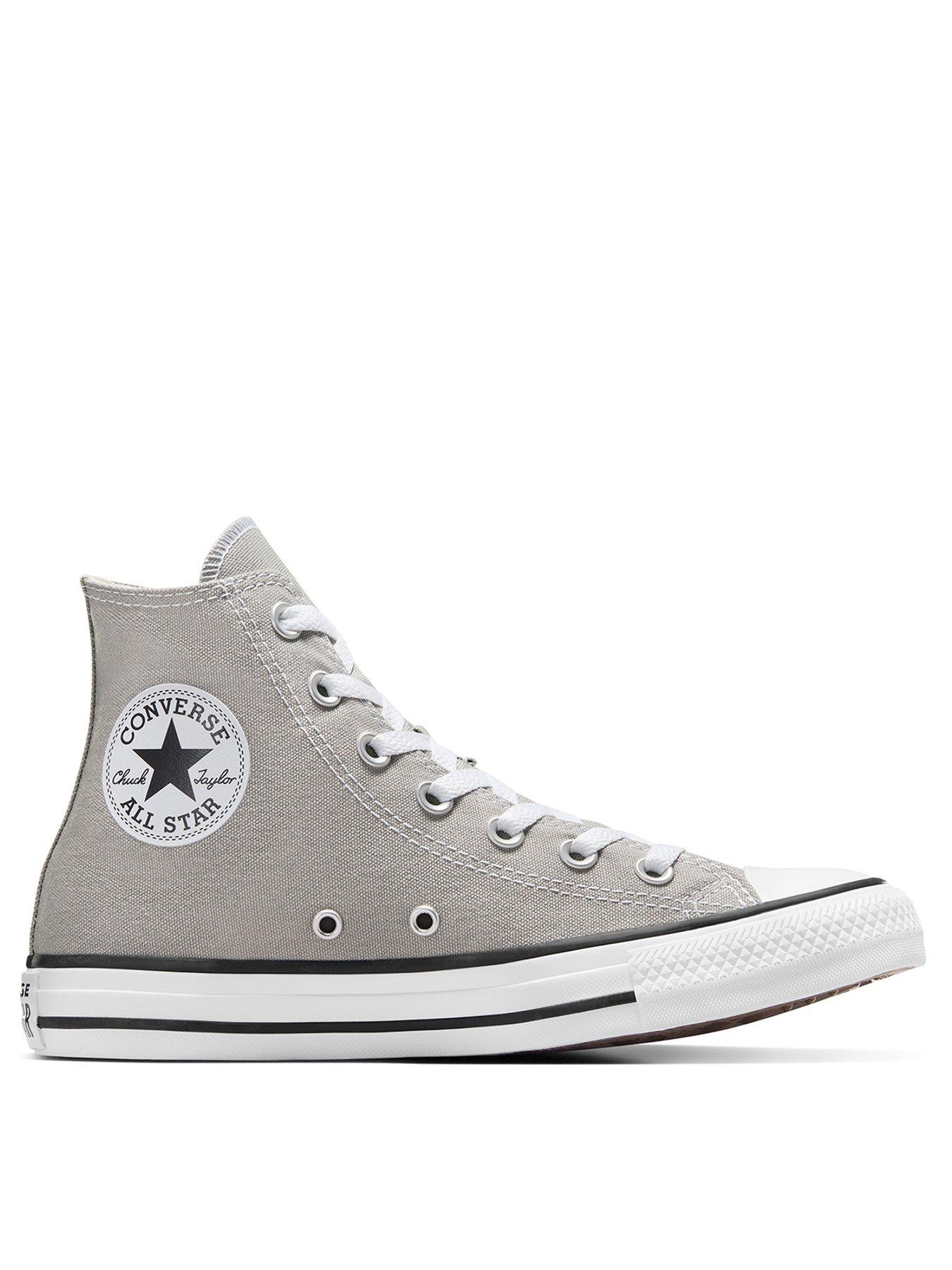 Mens grey converse trainers online