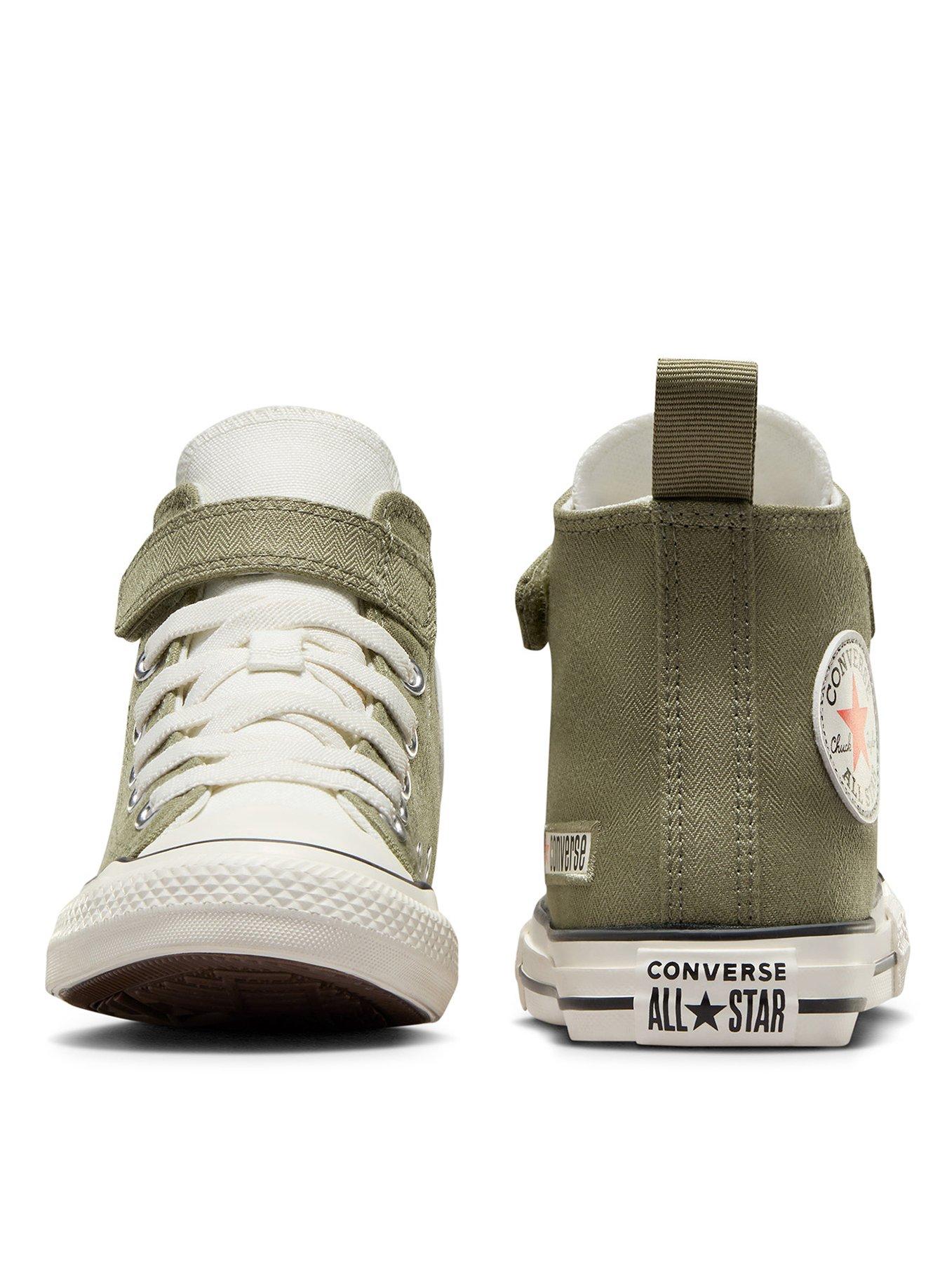 Kids khaki hot sale converse