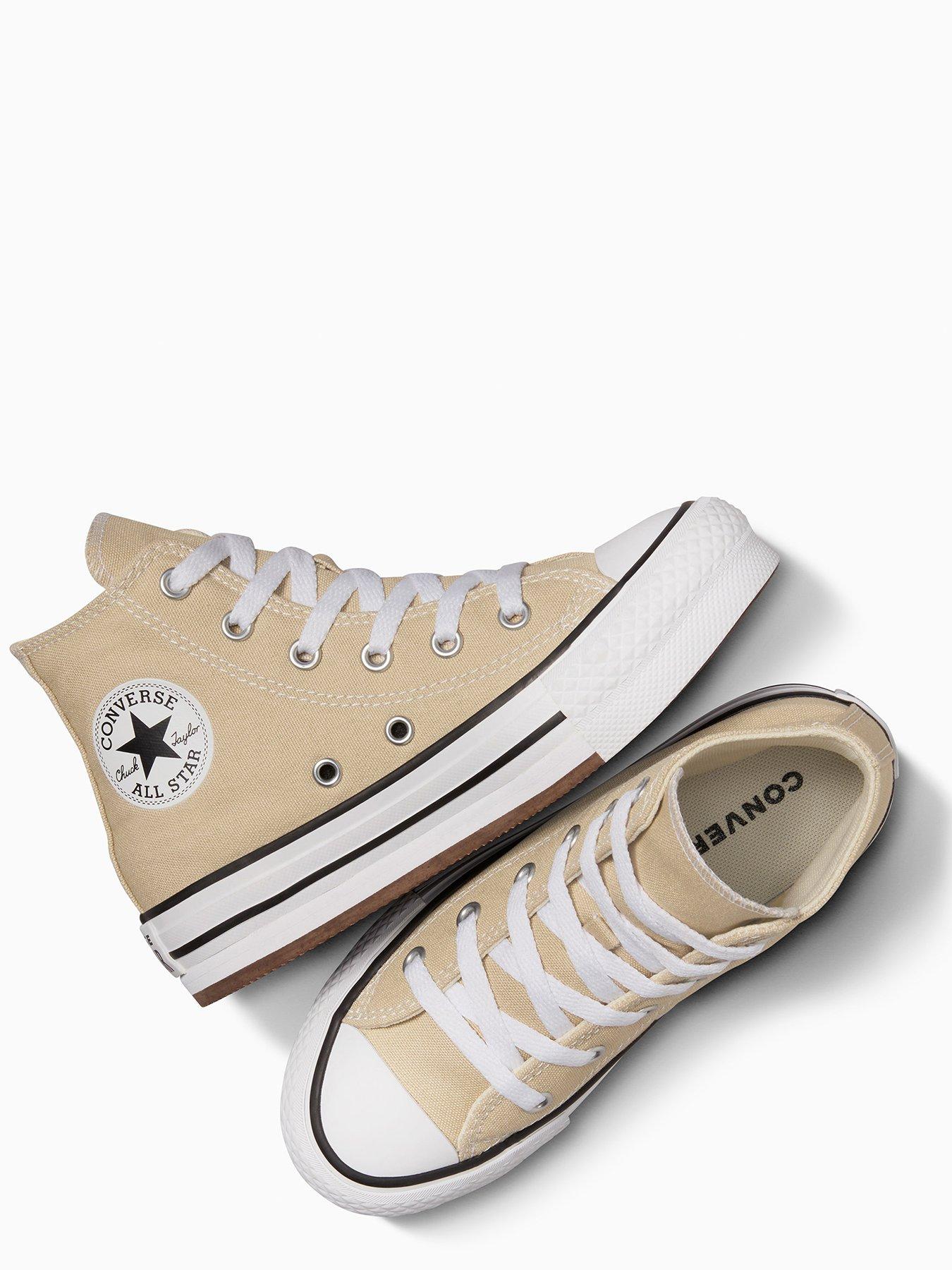 Girls brown outlet converse